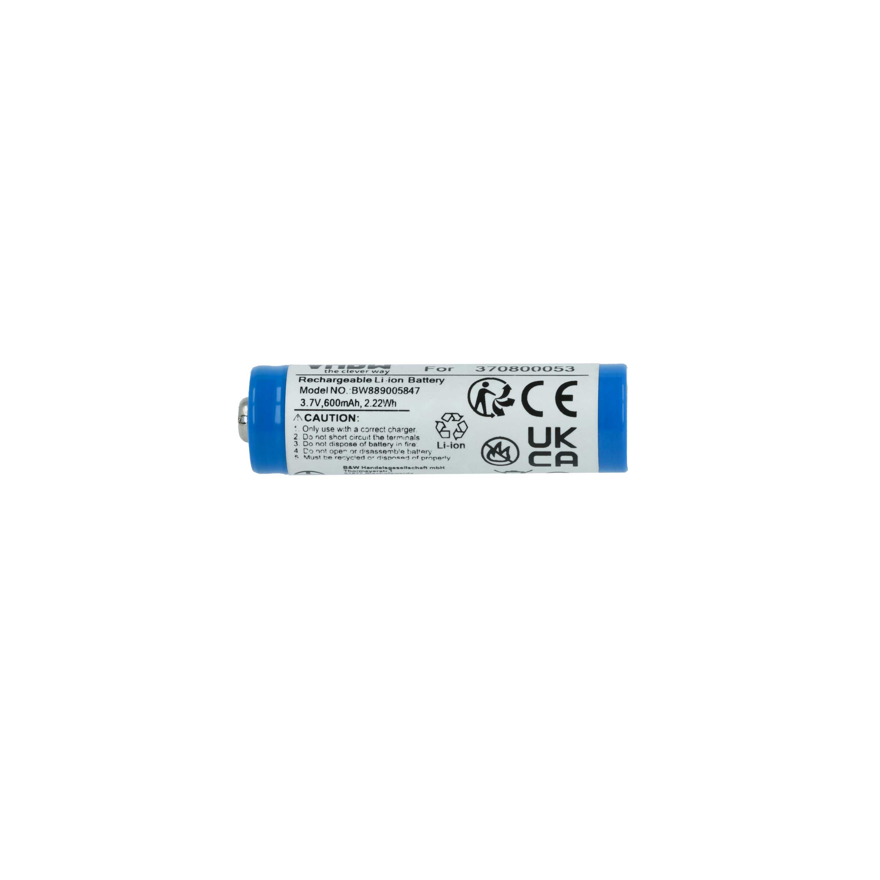 Batterie (2 pcs.) remplace Carrera 370800053 modèle radio-télécommandé - 600mAh 3,7V Li-ion