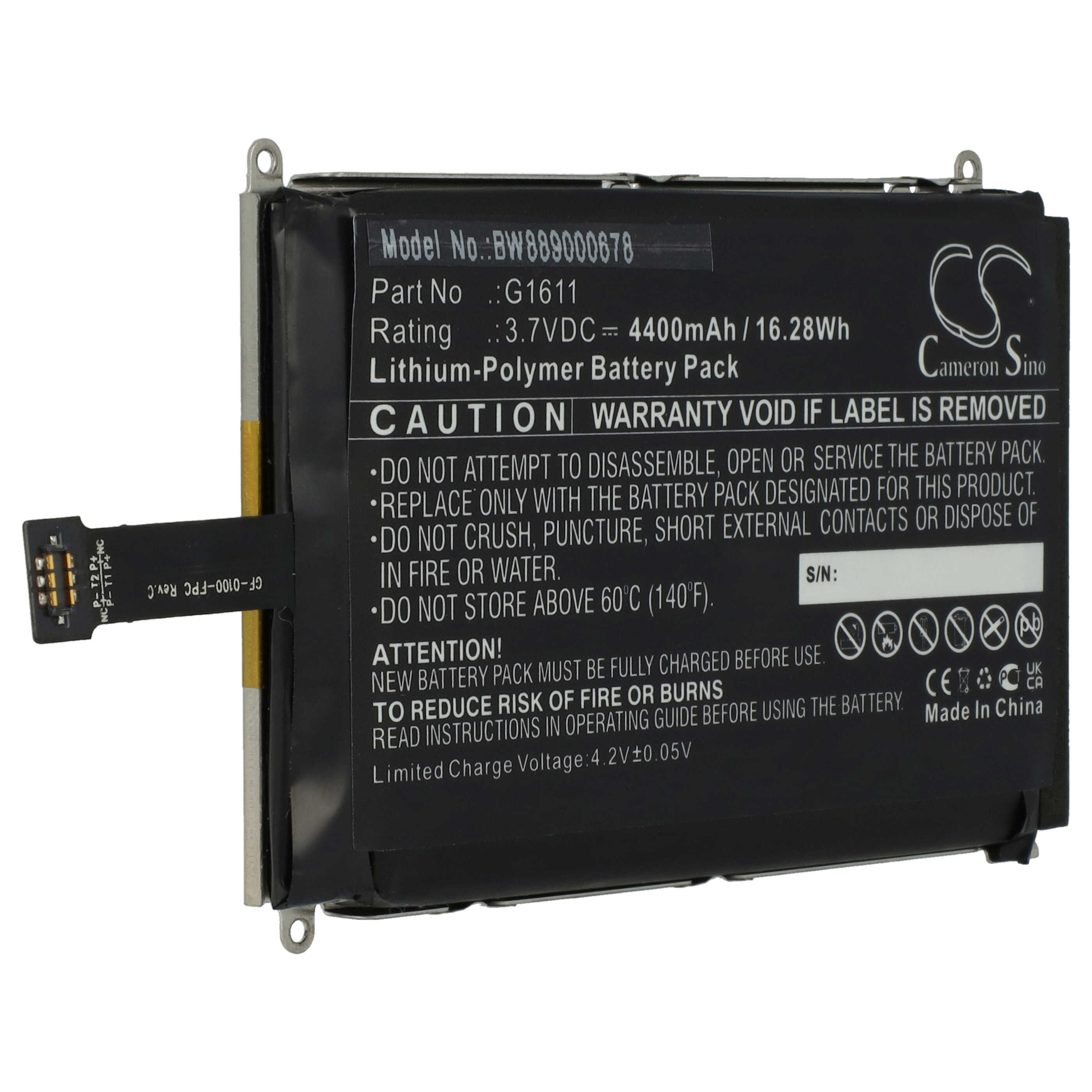 Batería reemplaza GlocalMe G1611 para router GlocalMe - 4400 mAh 3,7 V Li-poli
