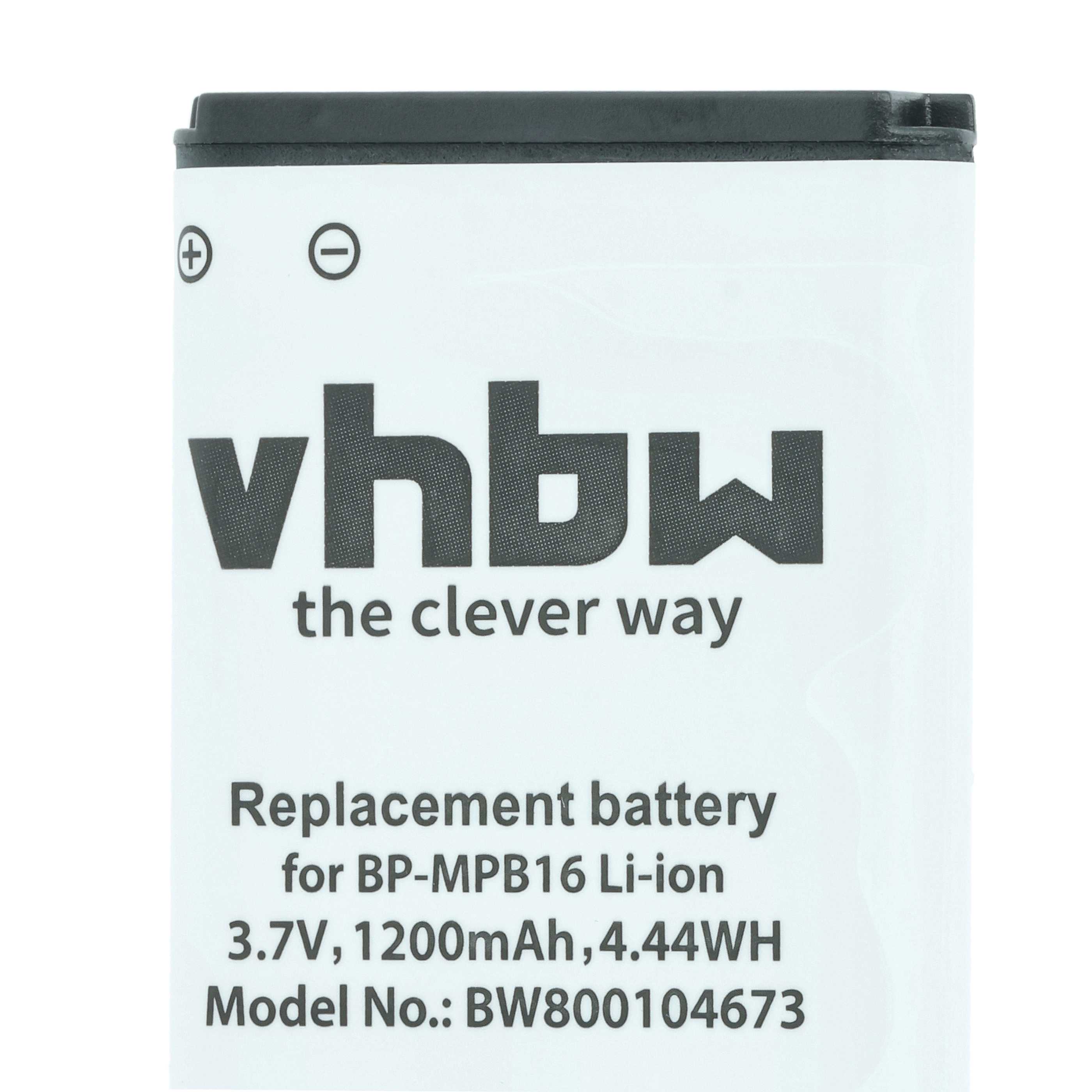Akumulator do telefonu smartfona zamiennik Doro BP-MPB16, DR11-2009, HARE, DR6-2009 - 1200 mAh 3,7 V Li-Ion