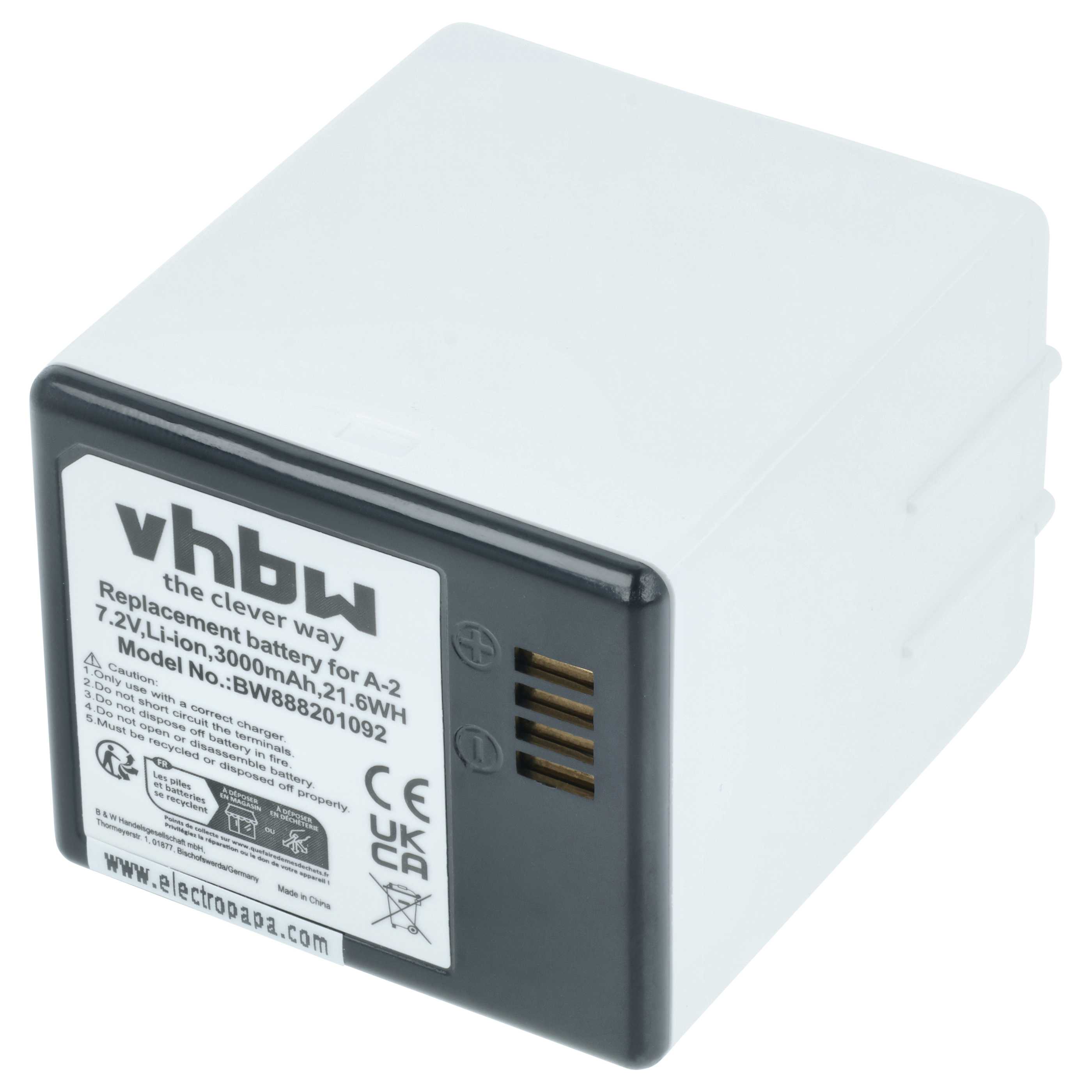 Security Camera 2x Battery replaces Arlo A-2 - 3000 mAh 7.2 V Li-Ion