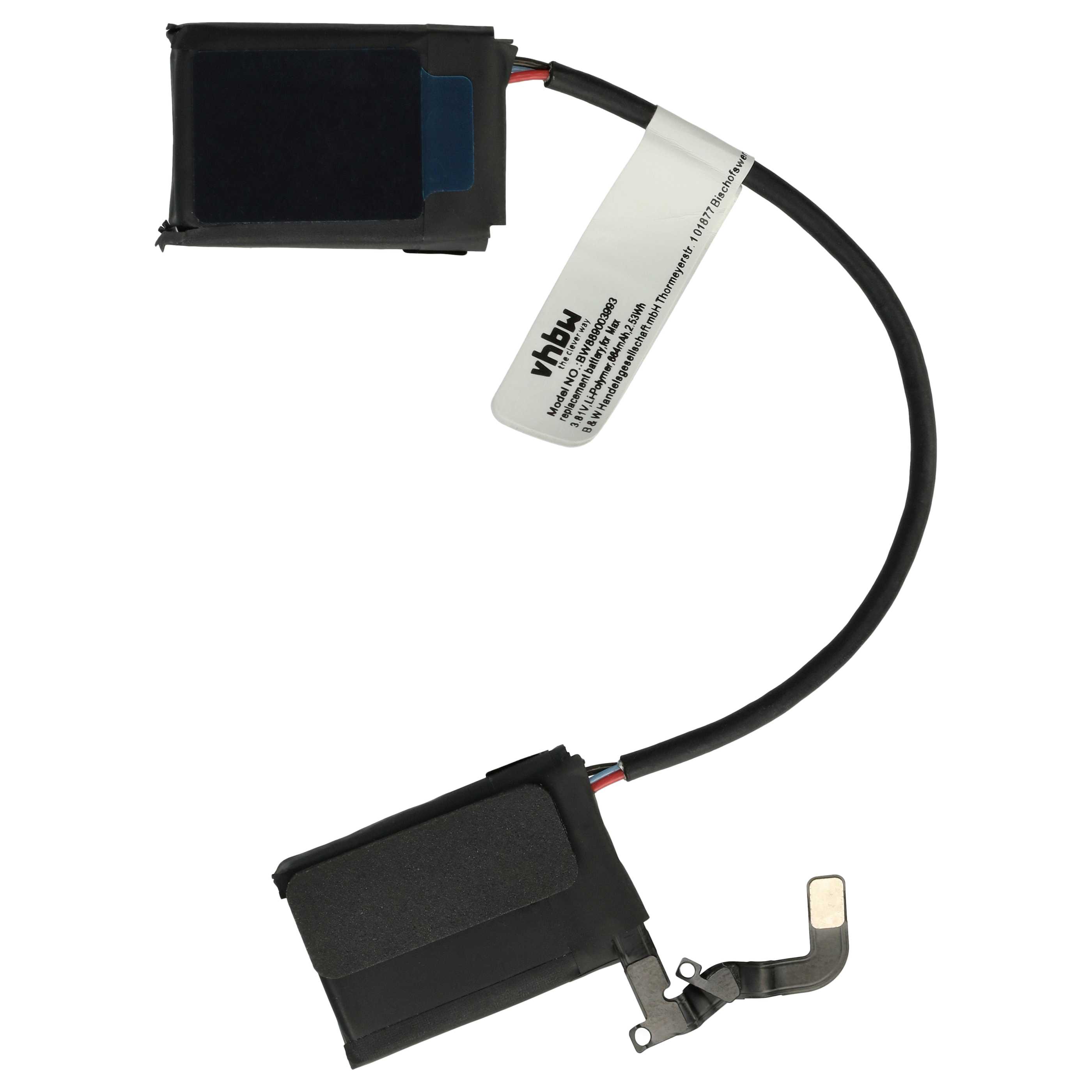Wireless Headset Battery for Apple AirPods Max - 664 mAh 3.81 V Li-polymer