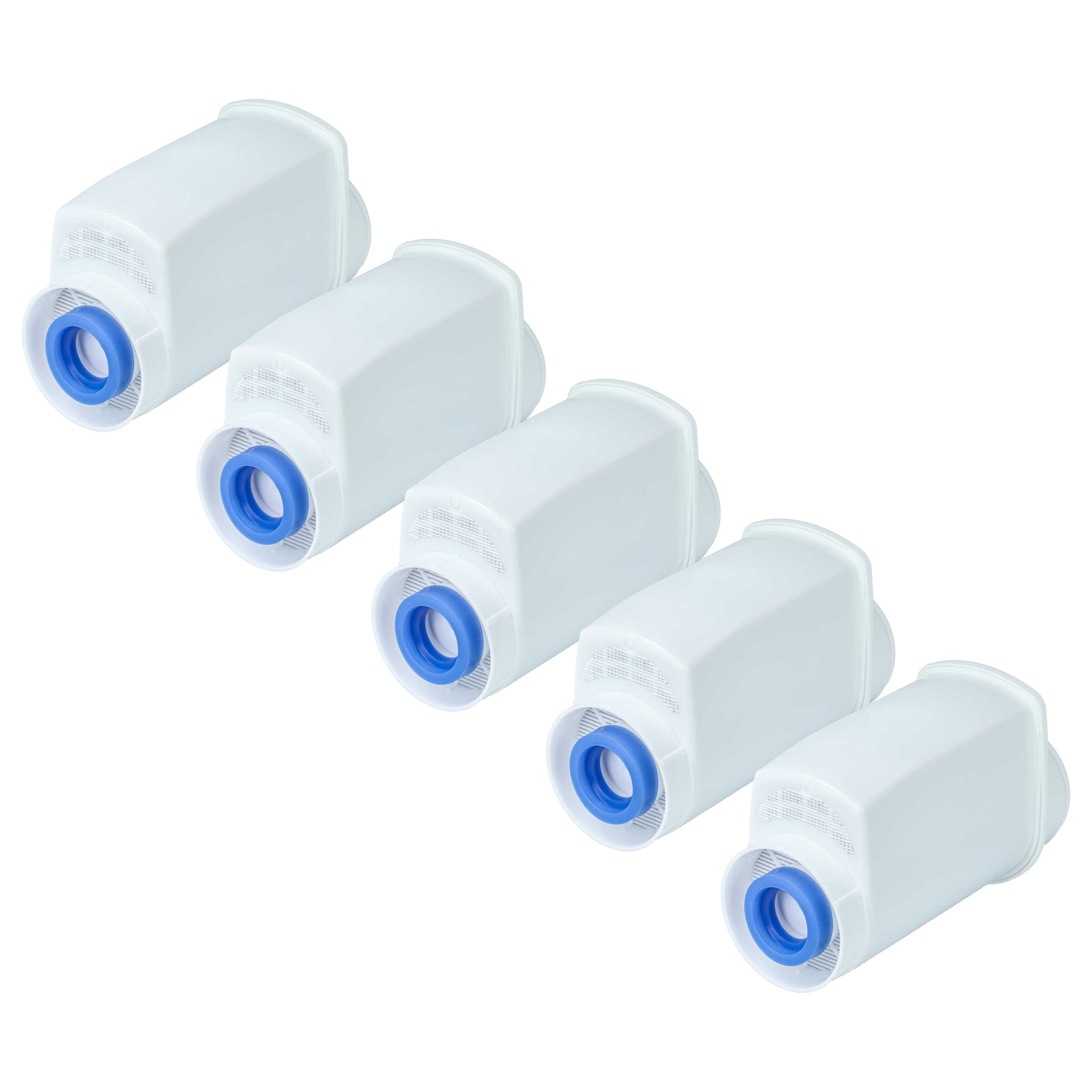 5x Filtres à eau remplace AquaCrest AQK-01 pour machine à café Bosch – blanc
