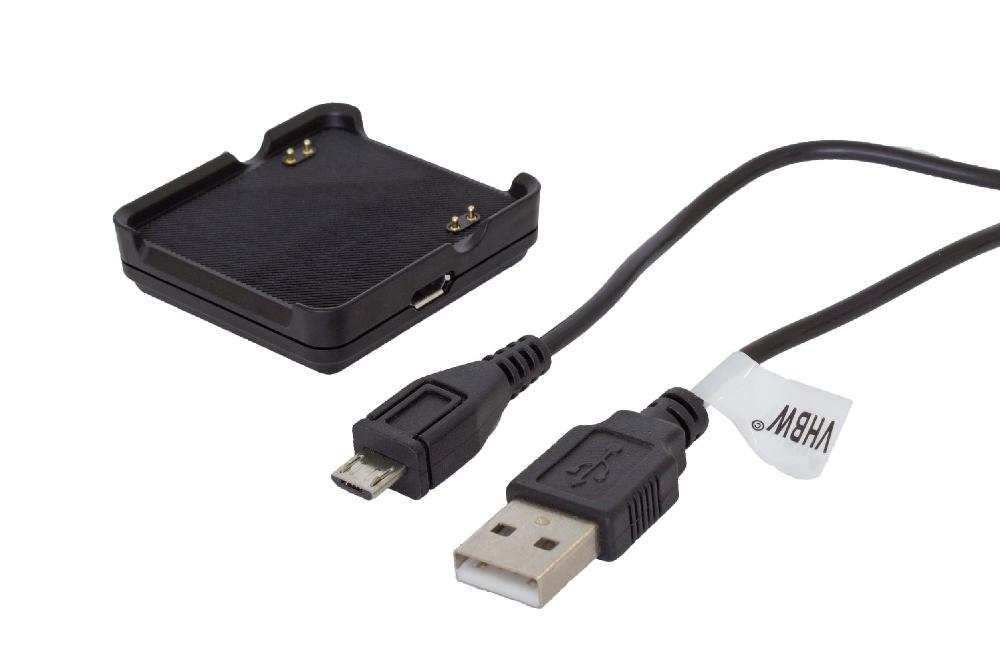 Cavo di ricarica USB sostituisce Garmin 010-12157-10 per smartwatch Garmin - nero 100 cm