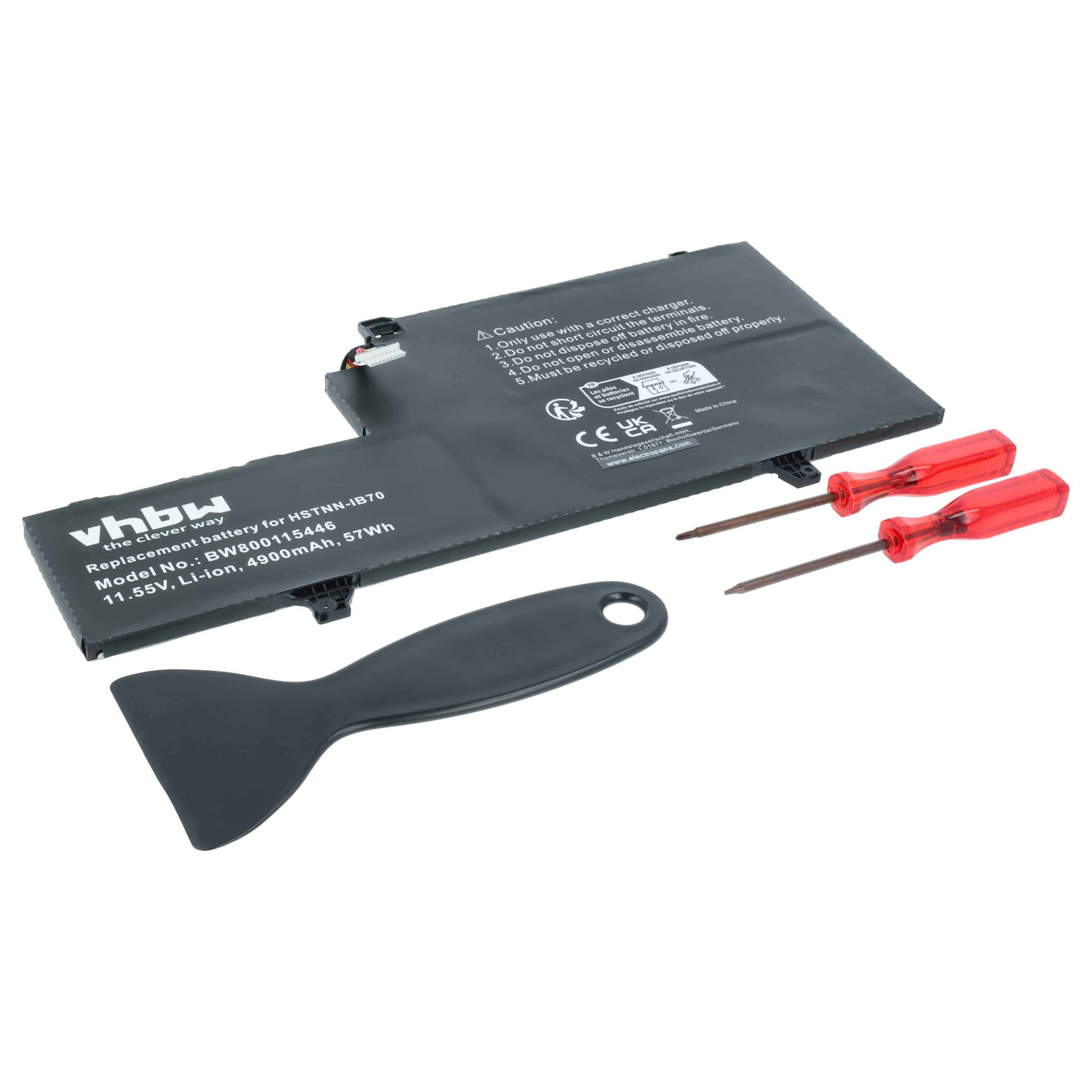Akumulator do laptopa zamiennik HP 1GY29PA, 1GY30PA, 0M03XL, 1GY31PA - 4900 mAh 11,55 V LiPo, czarny