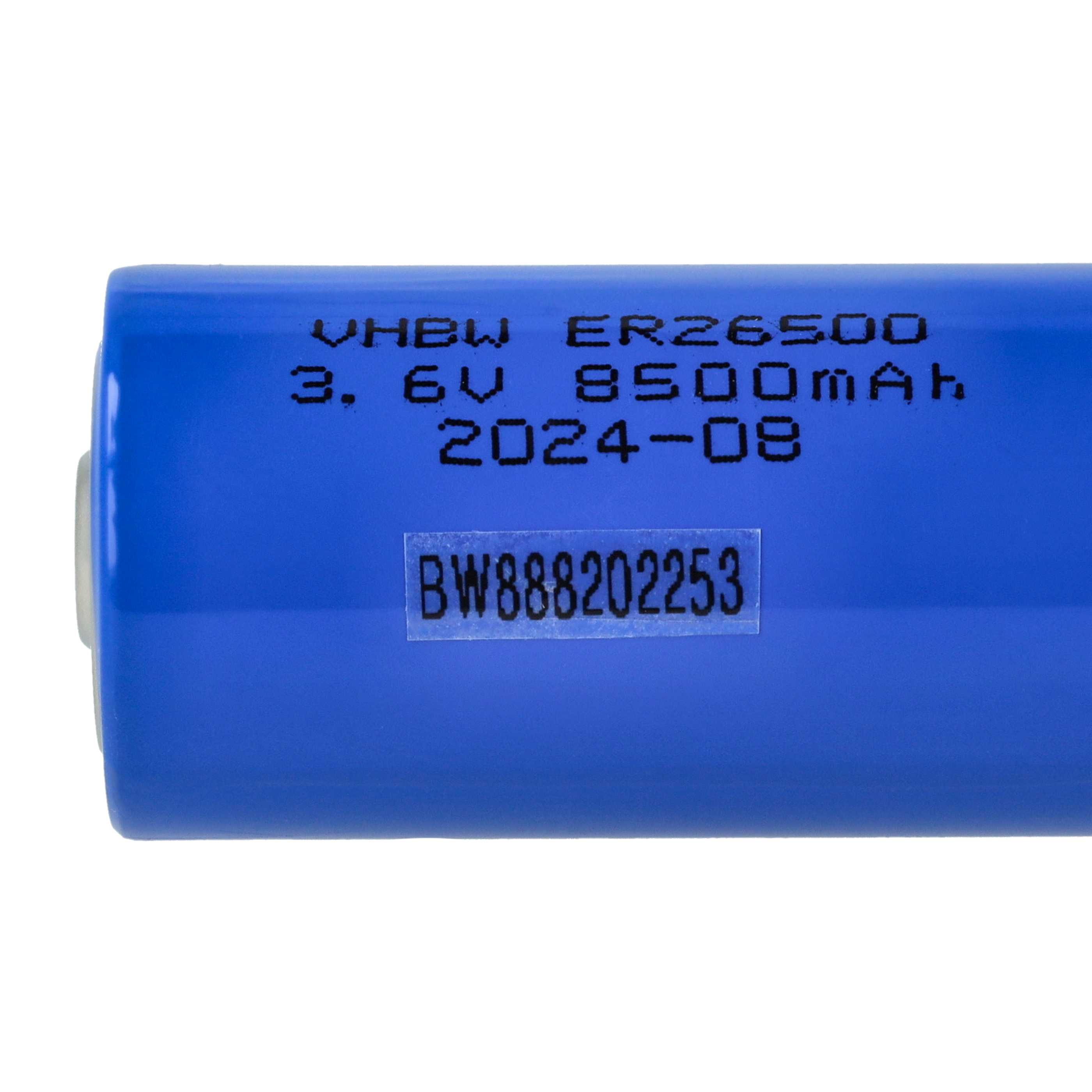2x Bateria ER26500 (Size C) - 8500 mAh 3,6 V Li-SOCl2