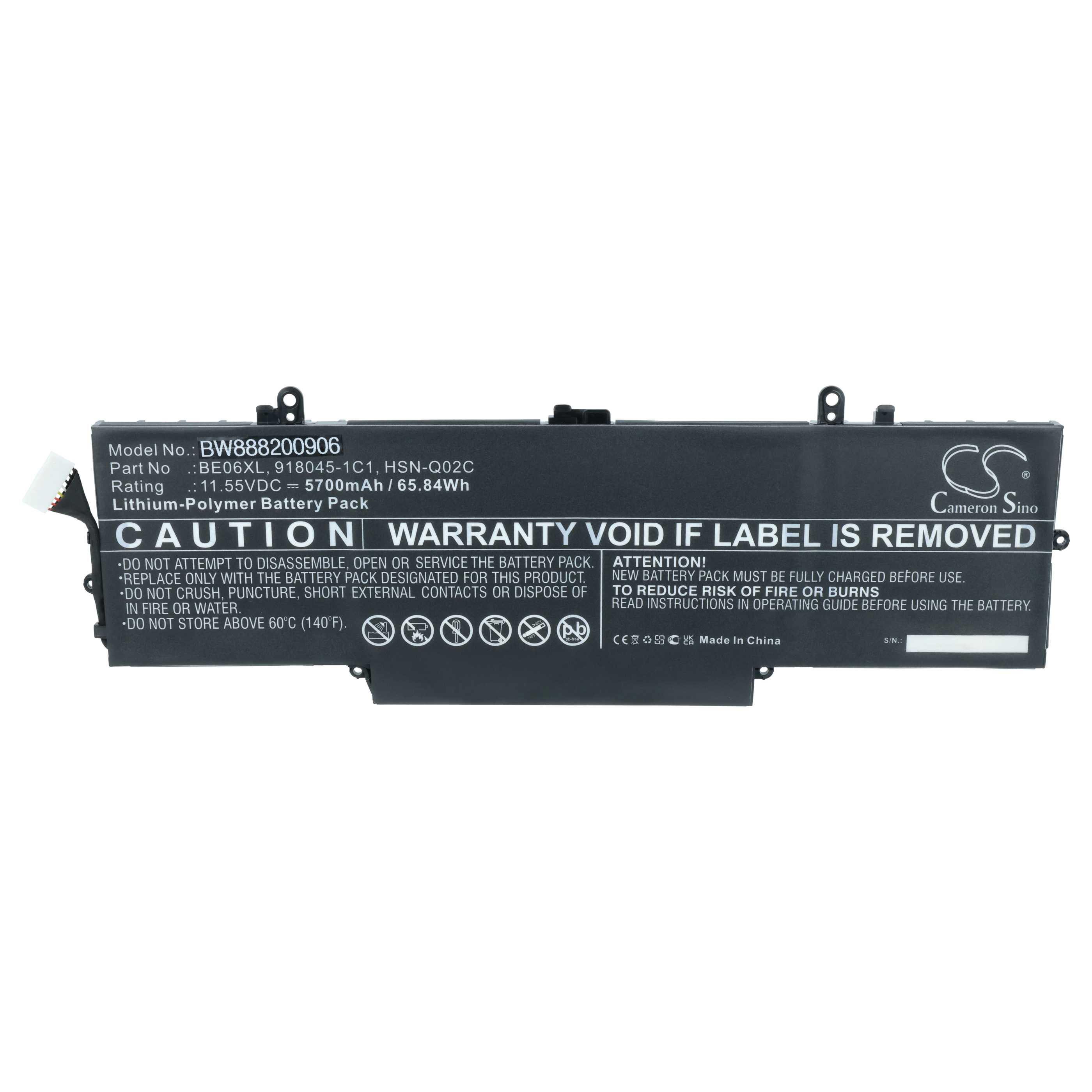 Akumulator do laptopa zamiennik HP 918045-2C1, 918045-271, 918045-1C1 - 5700 mAh 11,55 V LiPo, czarny