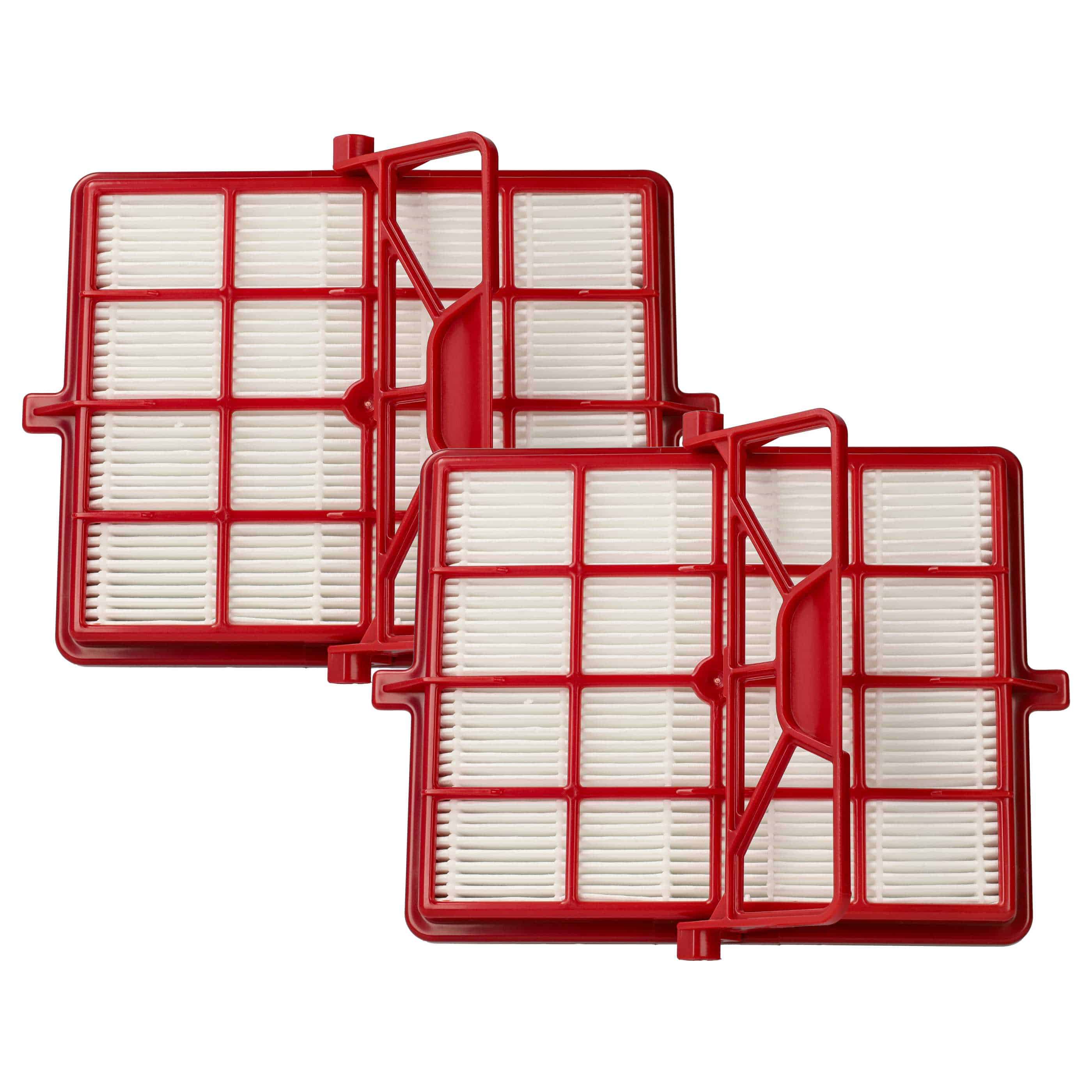 2x Combi-Filter suitable for Lux Intelligence S115 Vacuum Cleaner - HEPA-Filter + Active Carbon Filter (HEPA 1