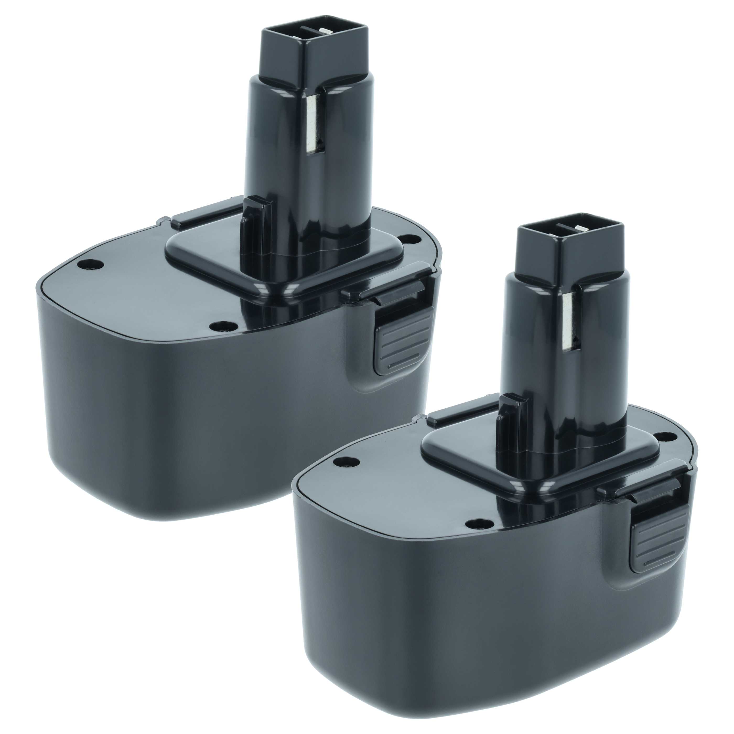 Akku (2x Stück) 14,4V als Ersatz für Black & Decker A9262 England SL1 3YD, A9276, A9267, A9262 - 2Ah, NiMH