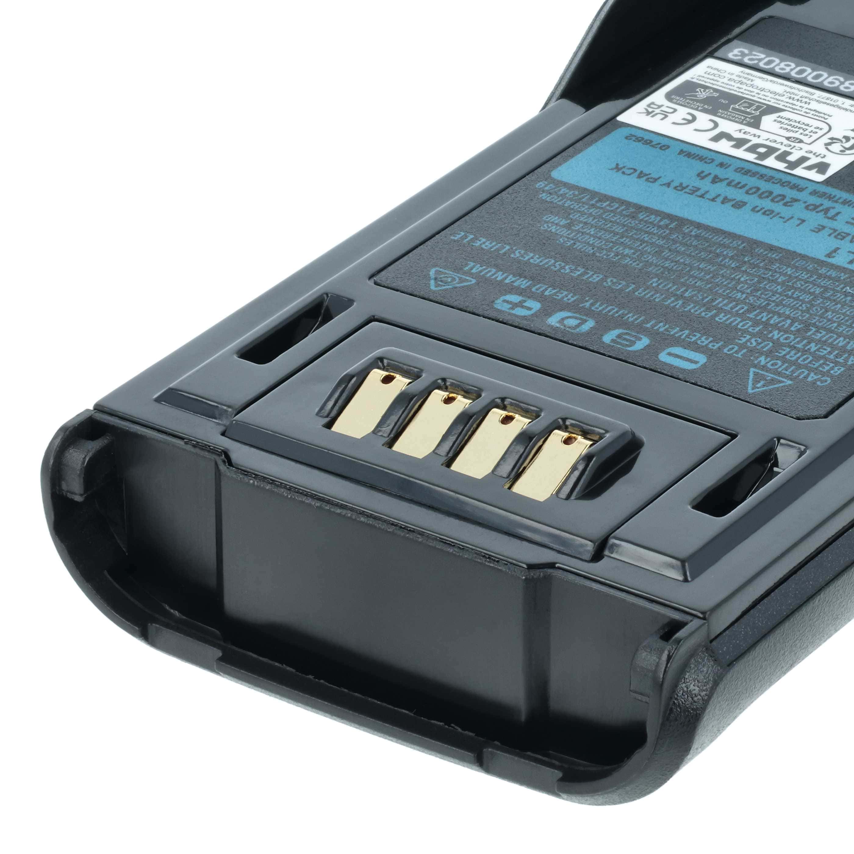 Batteria sostituisce Kenwood KNB-L2M, KNB-L2, KNB-L1, KNB-L3 per dispositivo radio - 2000mAh 7,4V Li-Ion