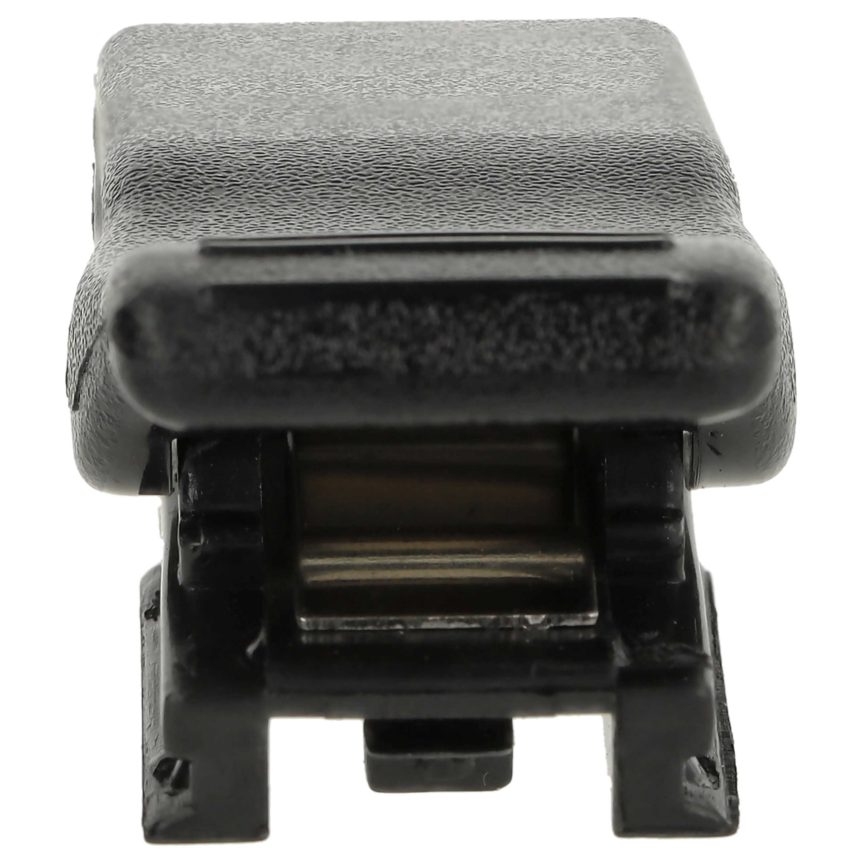 Belt Clip as Replacement for Motorola HLN9724A Radio - Plastic, Black