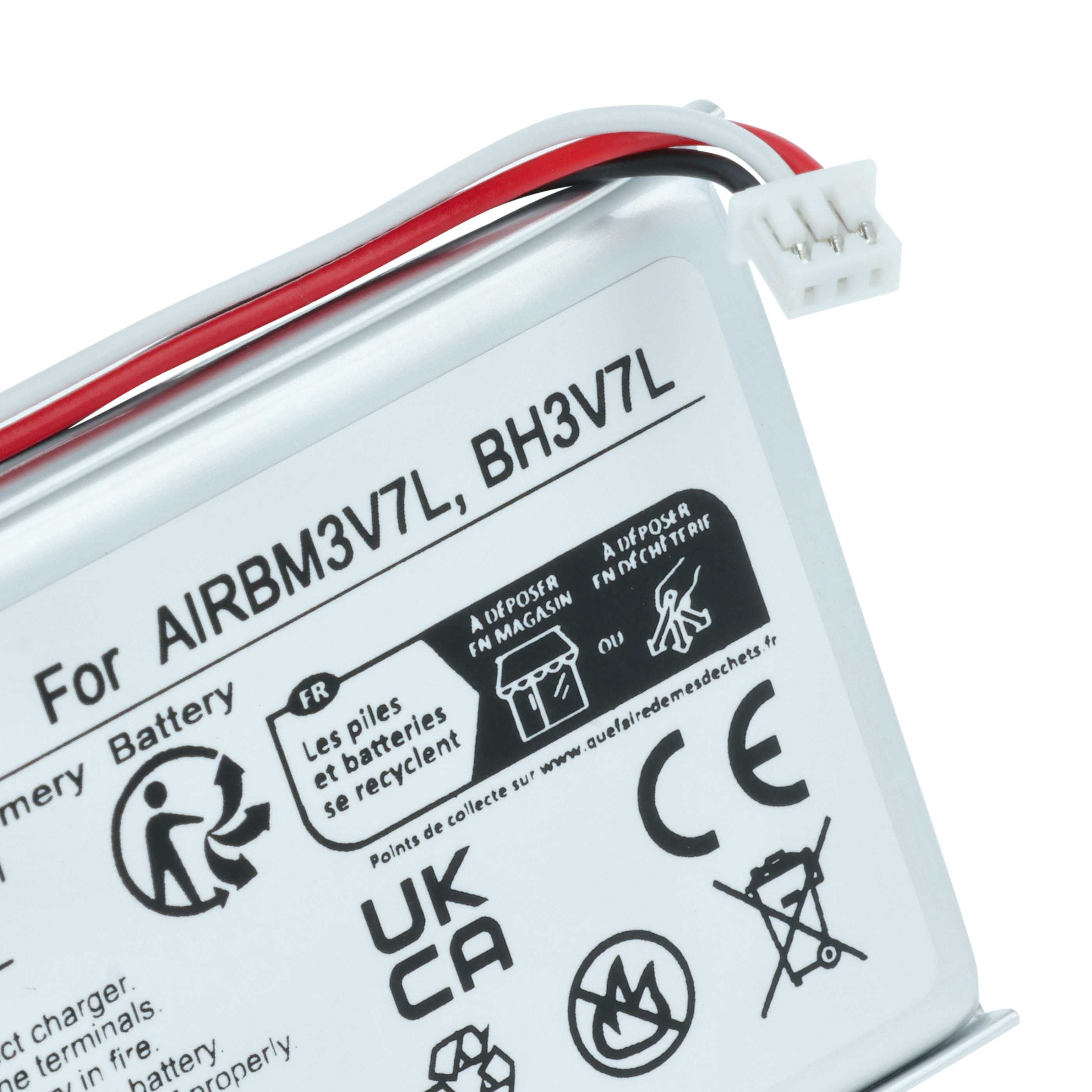 Batería reemplaza Autec R0BATT00E0018, AIRBM3V7L, BH3V7L sistema control - 1200mAh 3,7V Li-Polímero