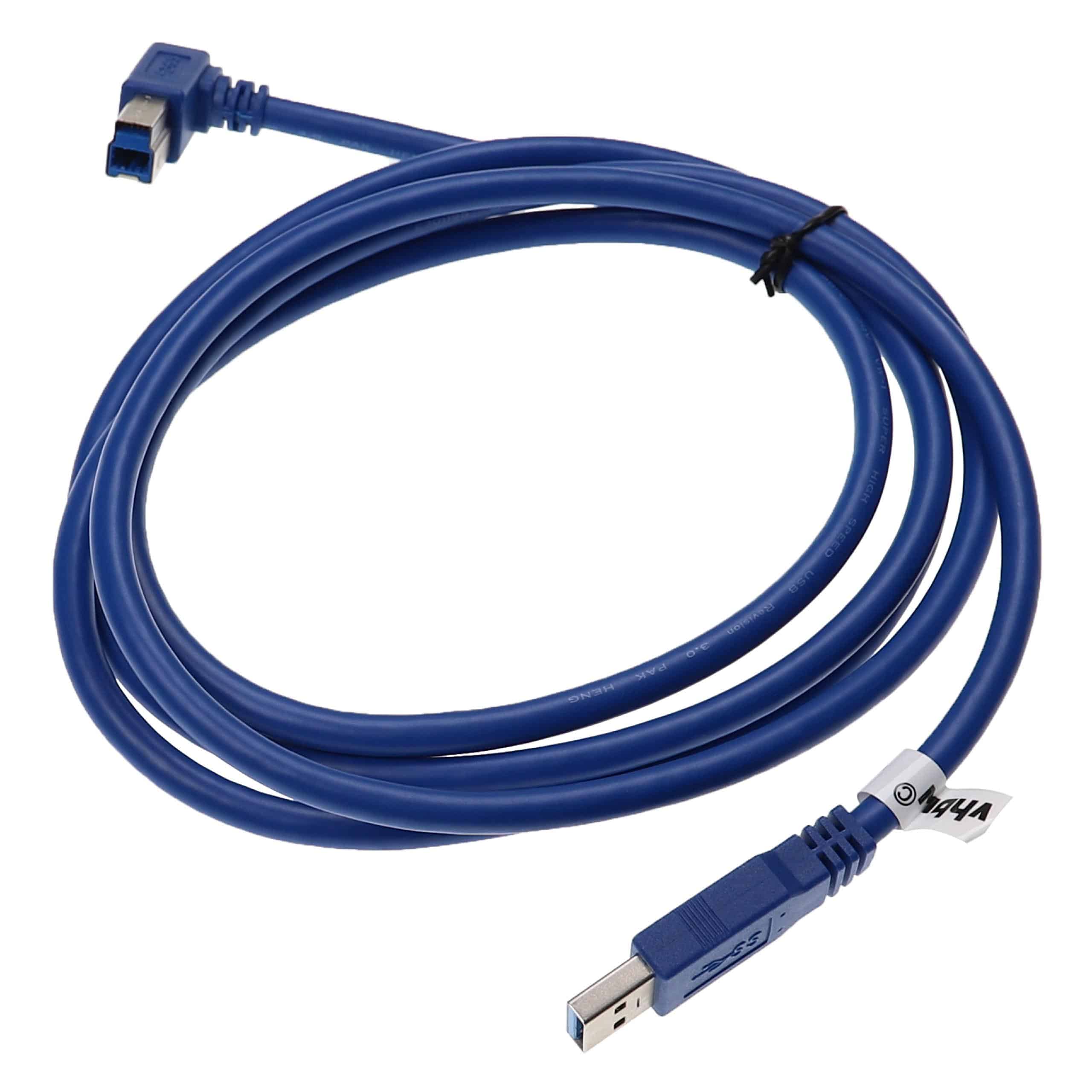 Cable USB 3.0 tipo A a tipo B - Cable de datos USB 1,8 m azul