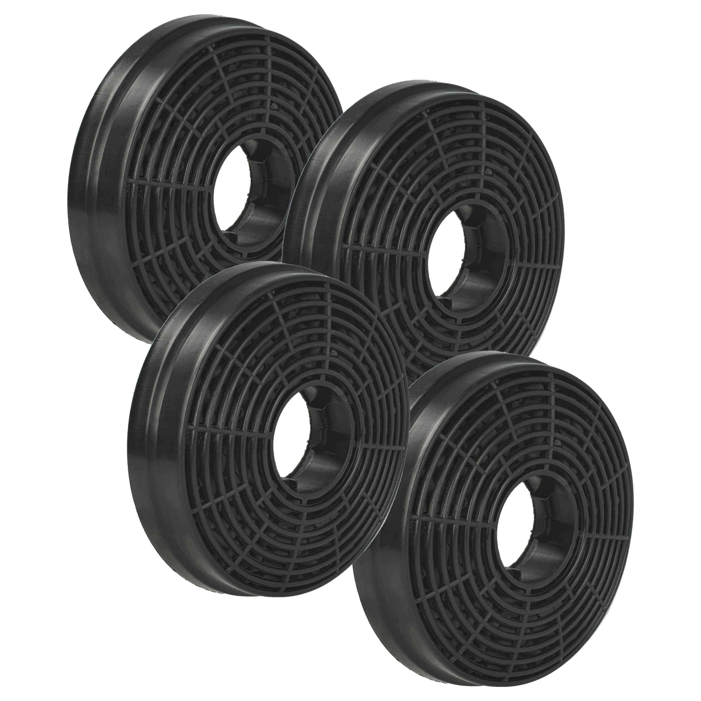 4x Filtro carboni attivi sostituisce Bomann KF563 per cappe Bomann - 10,5 cm