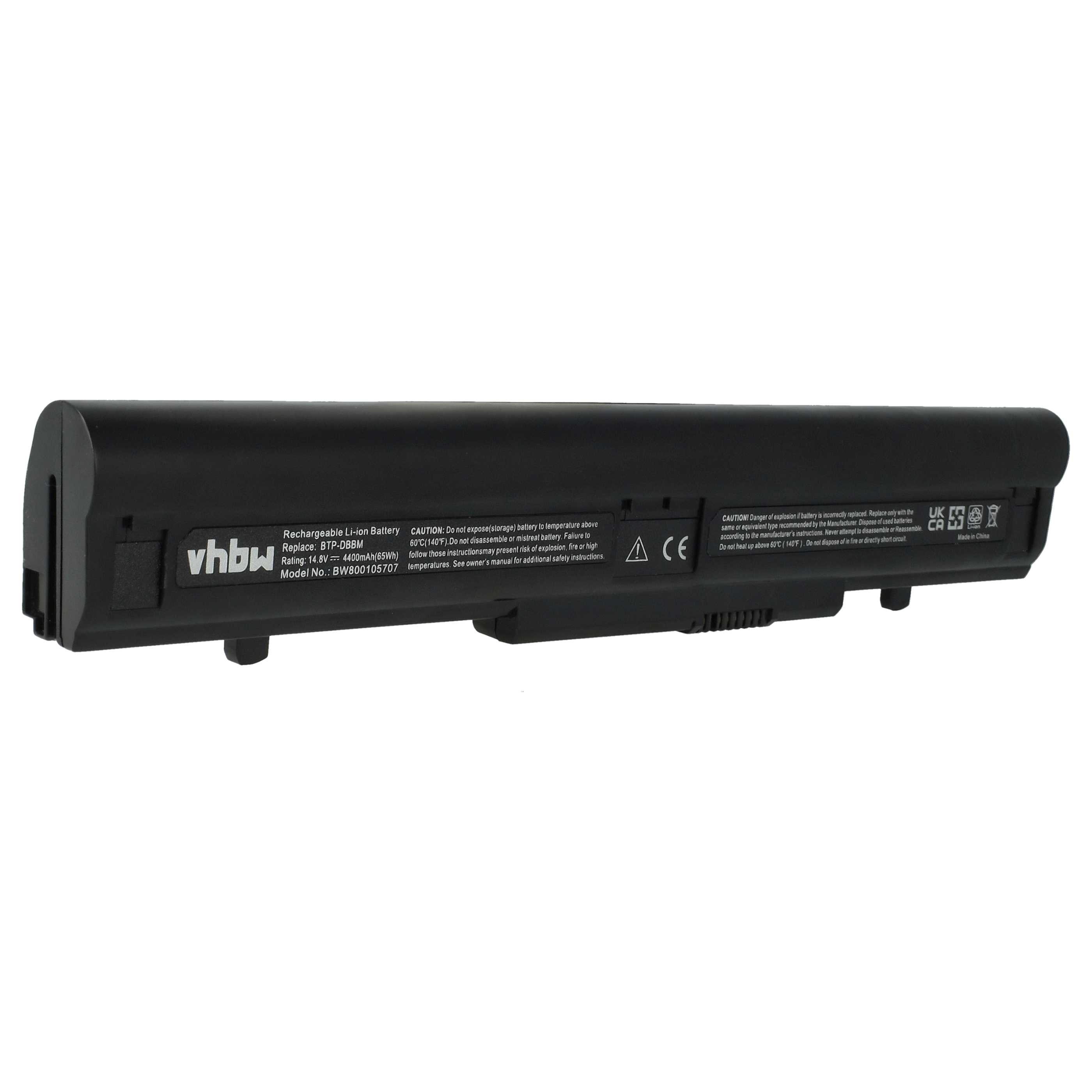 Notebook-Akku als Ersatz für Medion 40031863, 40031366, 40031365, 40022879 - 4400mAh 14,8V Li-Ion, schwarz