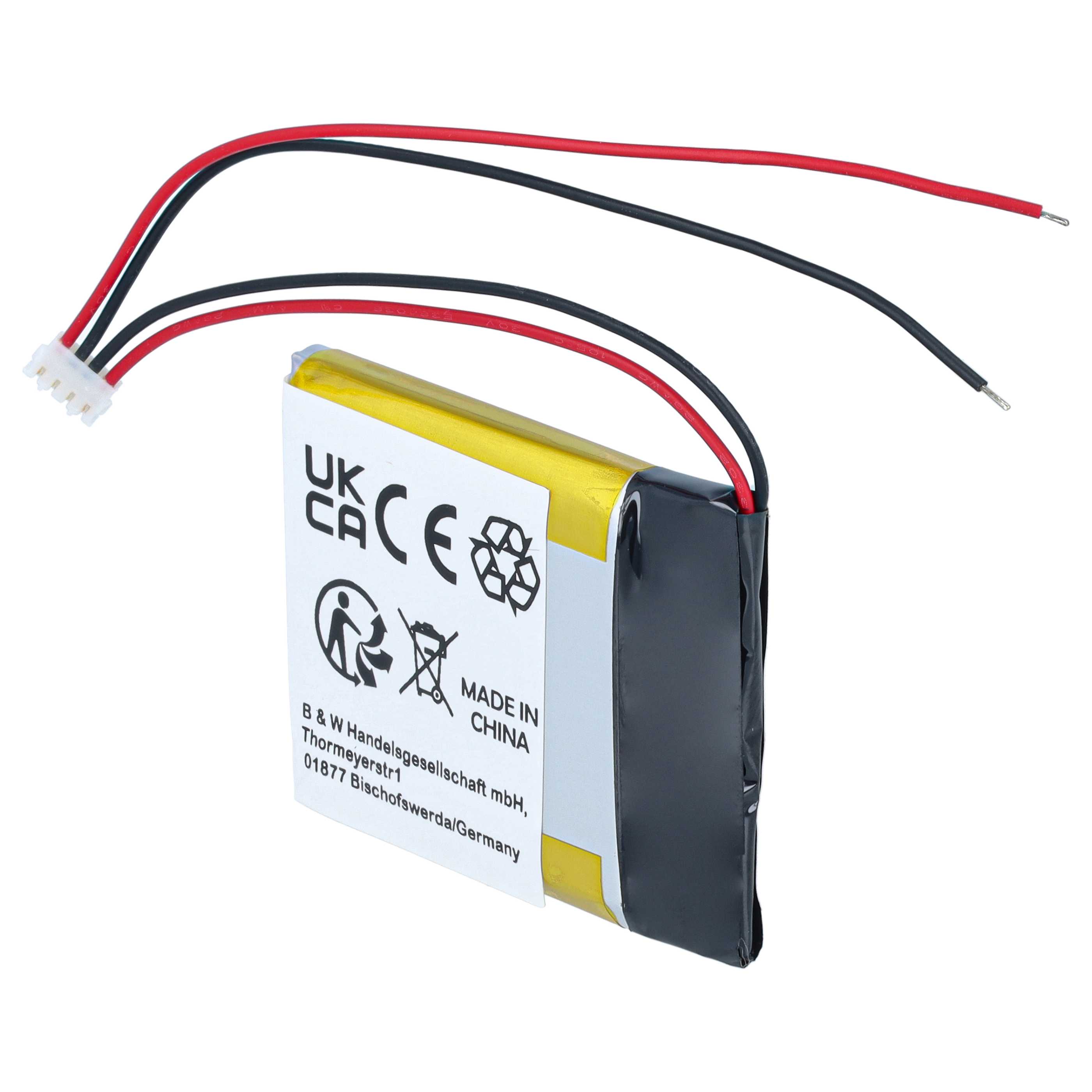 GPS Navigation-Akku als Ersatz für Garmin 361-00043-00, 361-0043-00, 361-00043-01 - 600mAh 3,7V Li-Ion