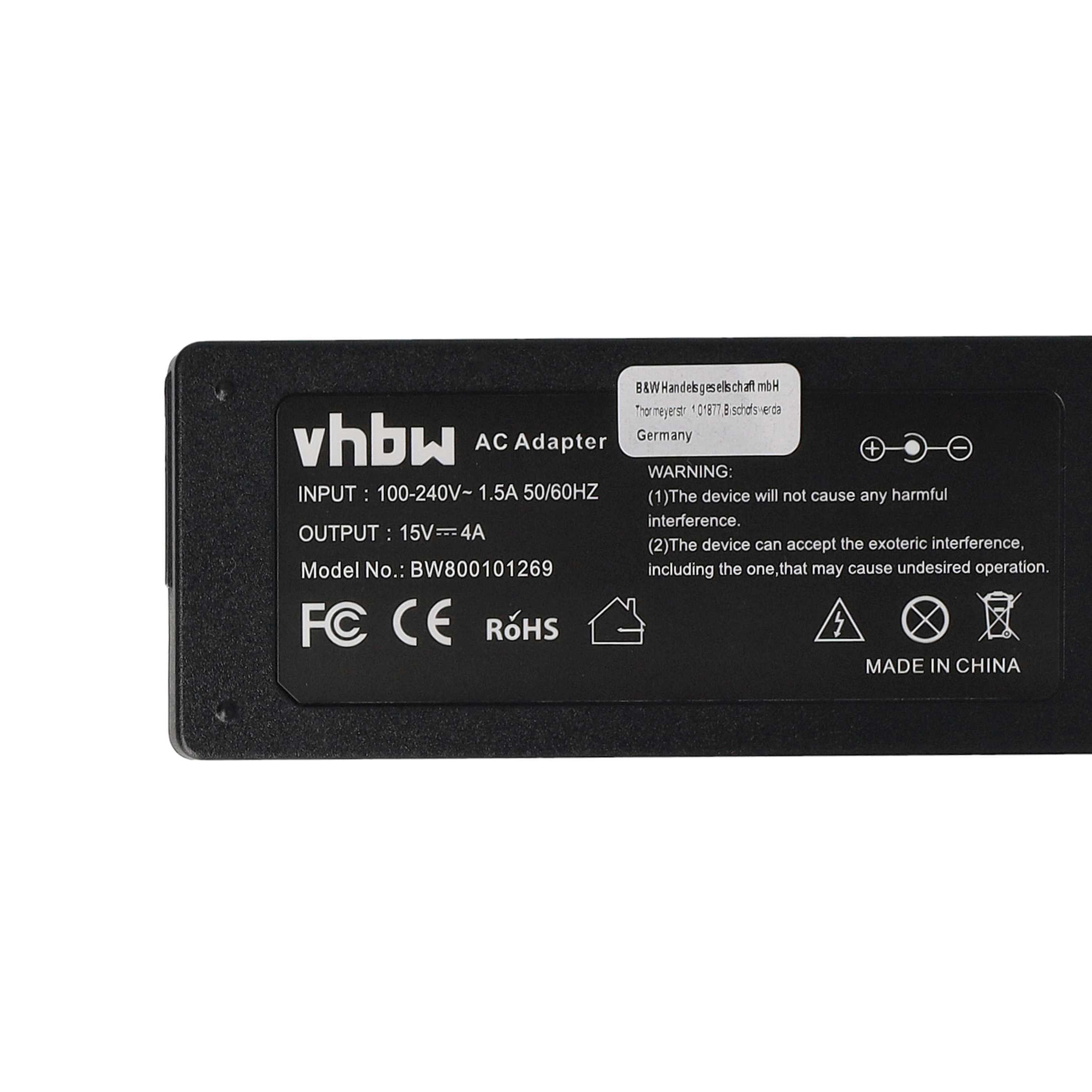 Netzteil als Ersatz für Toshiba PA2444U für Toshiba Notebook, 60 W