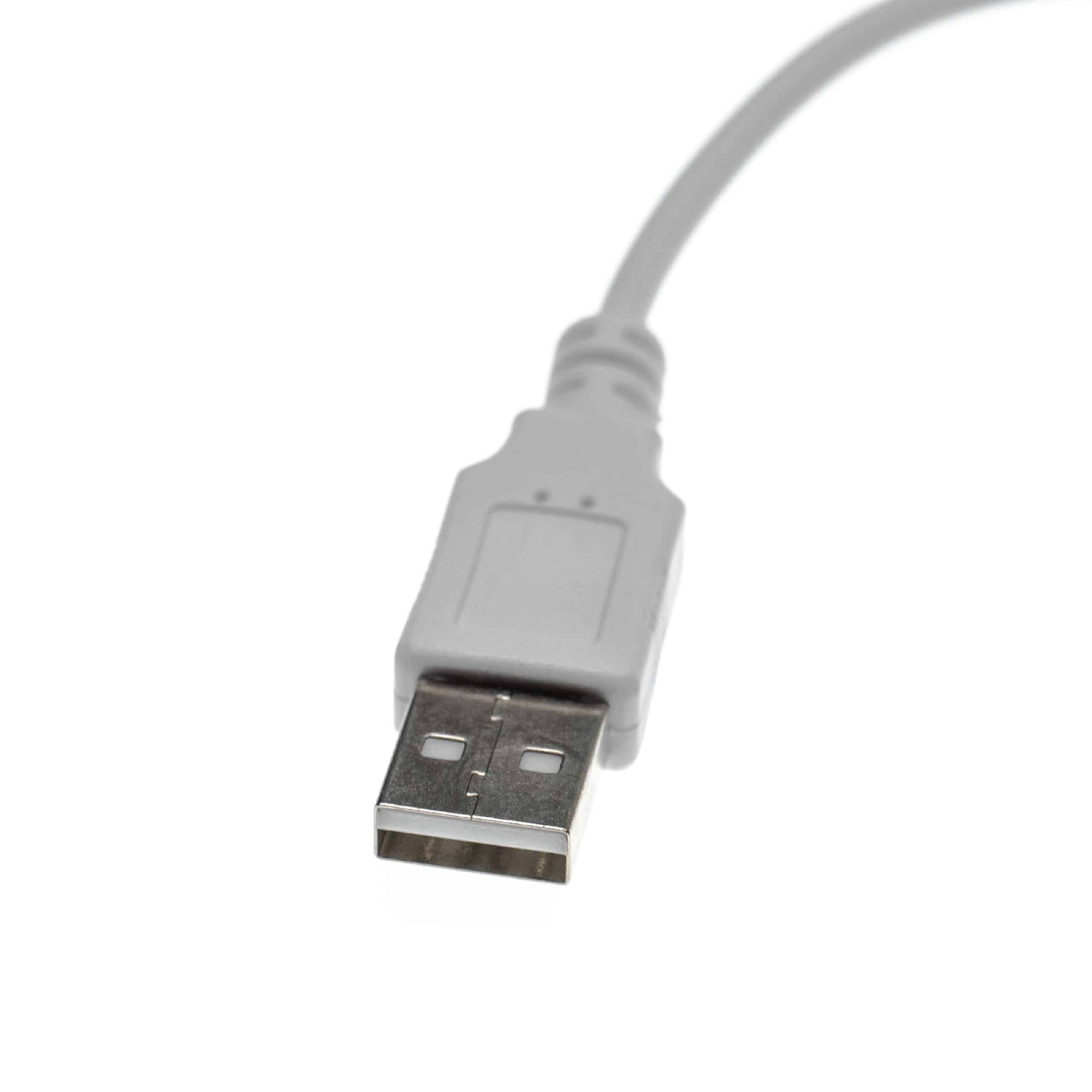 Câble de charge USB vers fiche jack 2,5 mm pour casque stéréo AKG, JBL, Harman Kardon K495NC, blanc