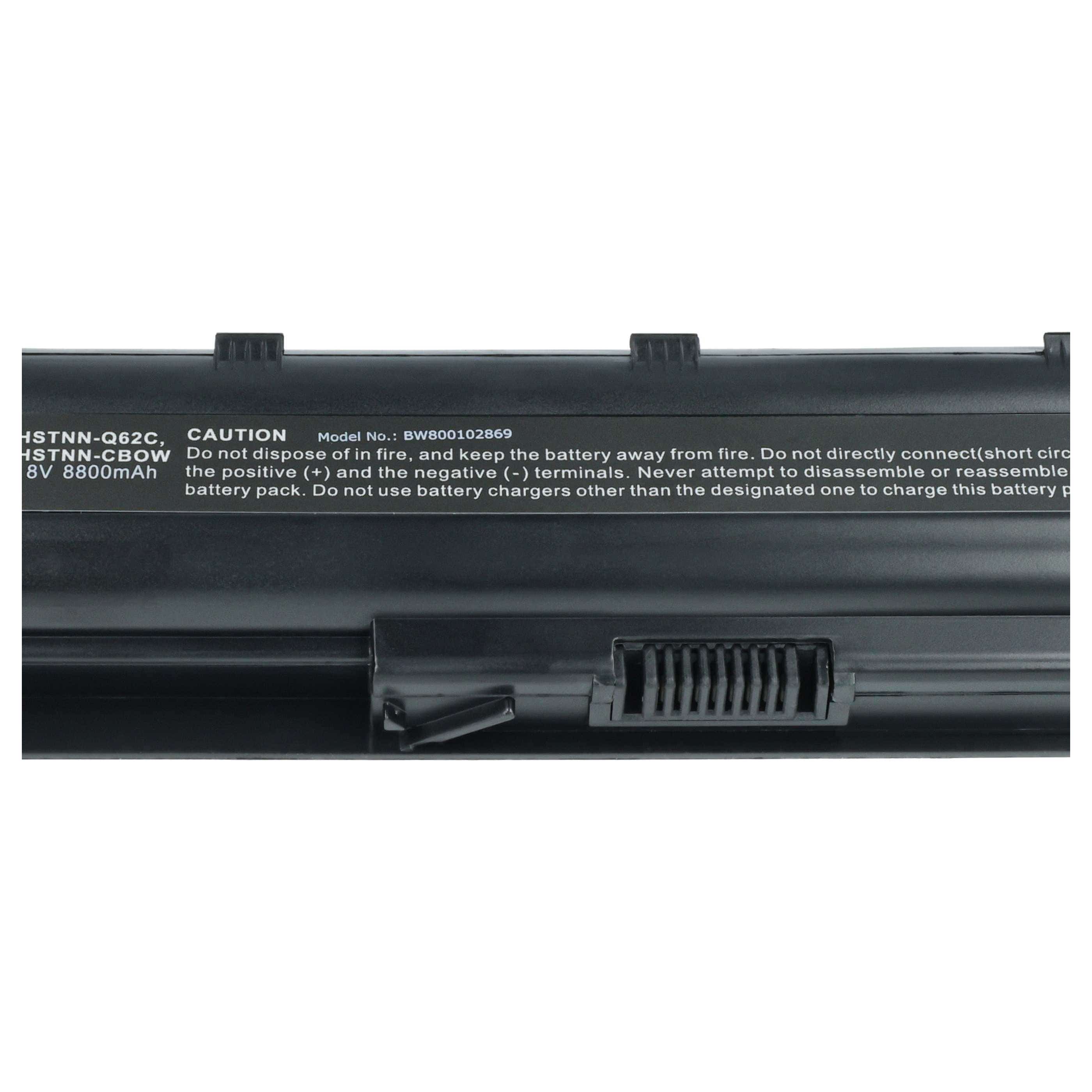 Batteria sostituisce HP 586006-321, 586007-541, 586006-361 per notebook - 8800mAh 10,8V Li-Ion nero