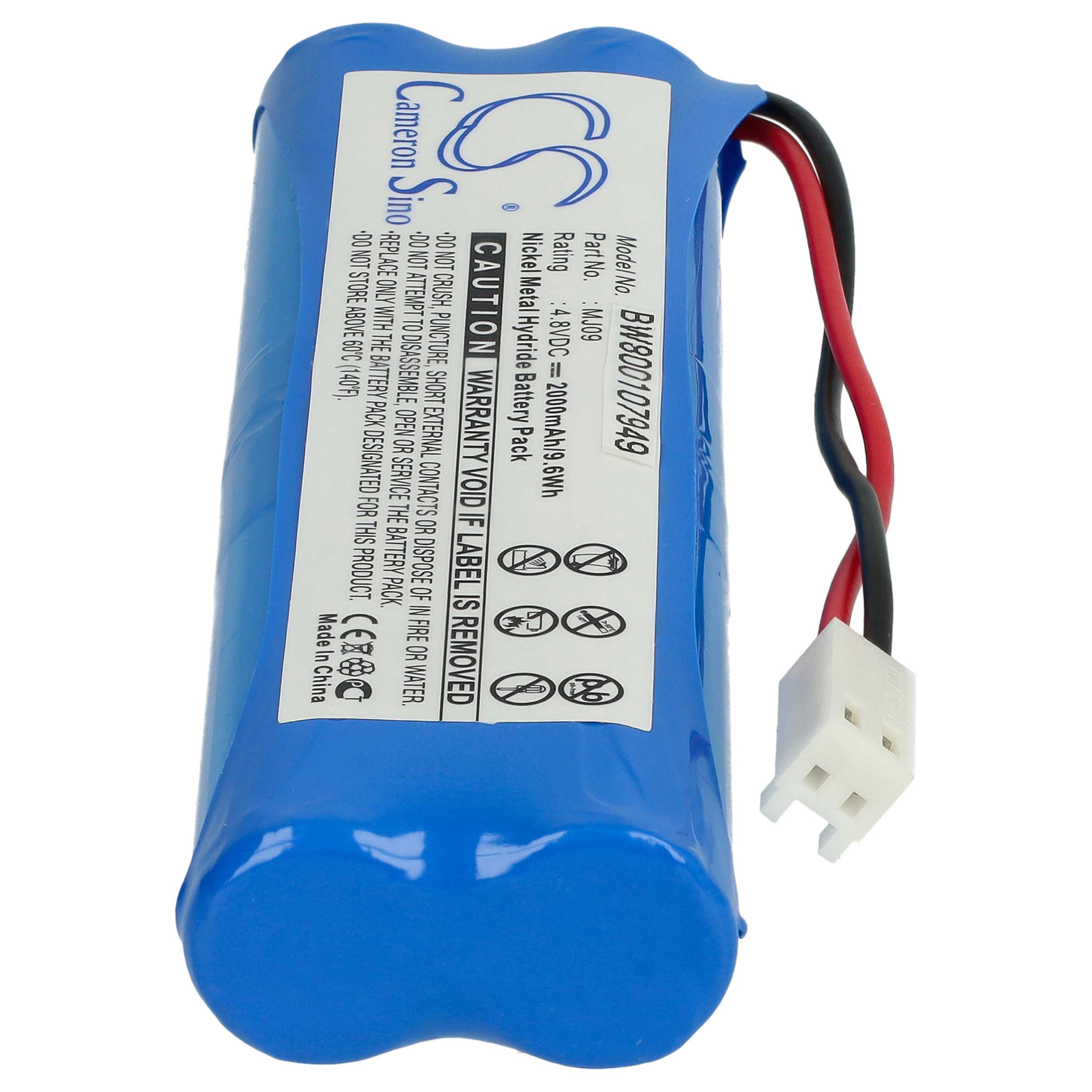 Batterie remplace I-Stat MJ09 pour appareil médical I-Stat - 2000mAh 4,8V NiMH