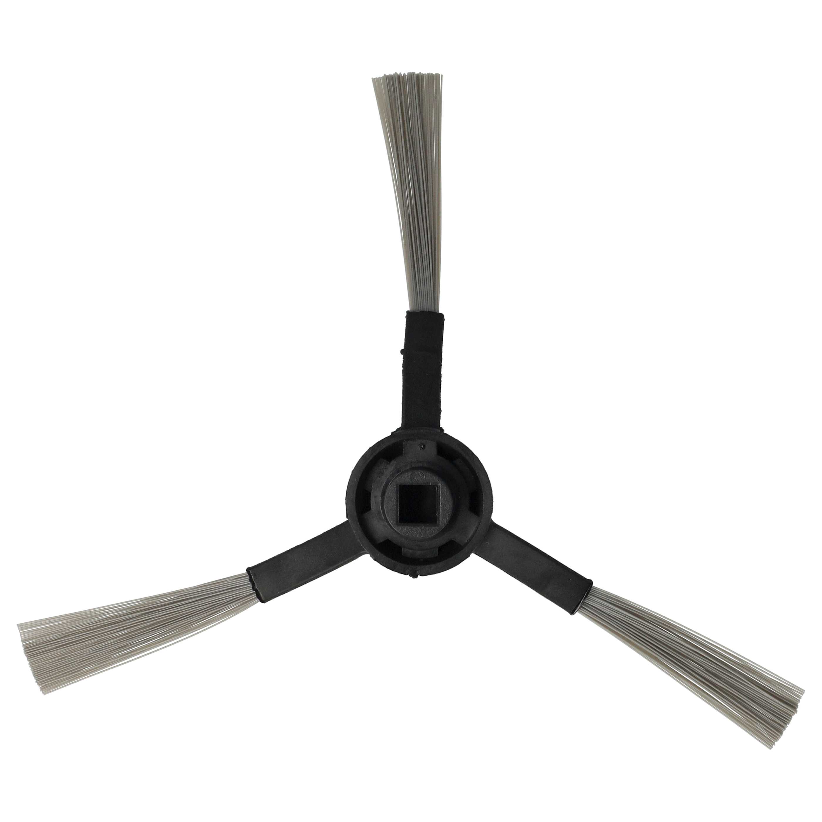 Side Brush suitable for Proscenic, Cecotec, Xiaomi 3490/4090 Robot Vacuum Cleaner etc. - 3-armed, black