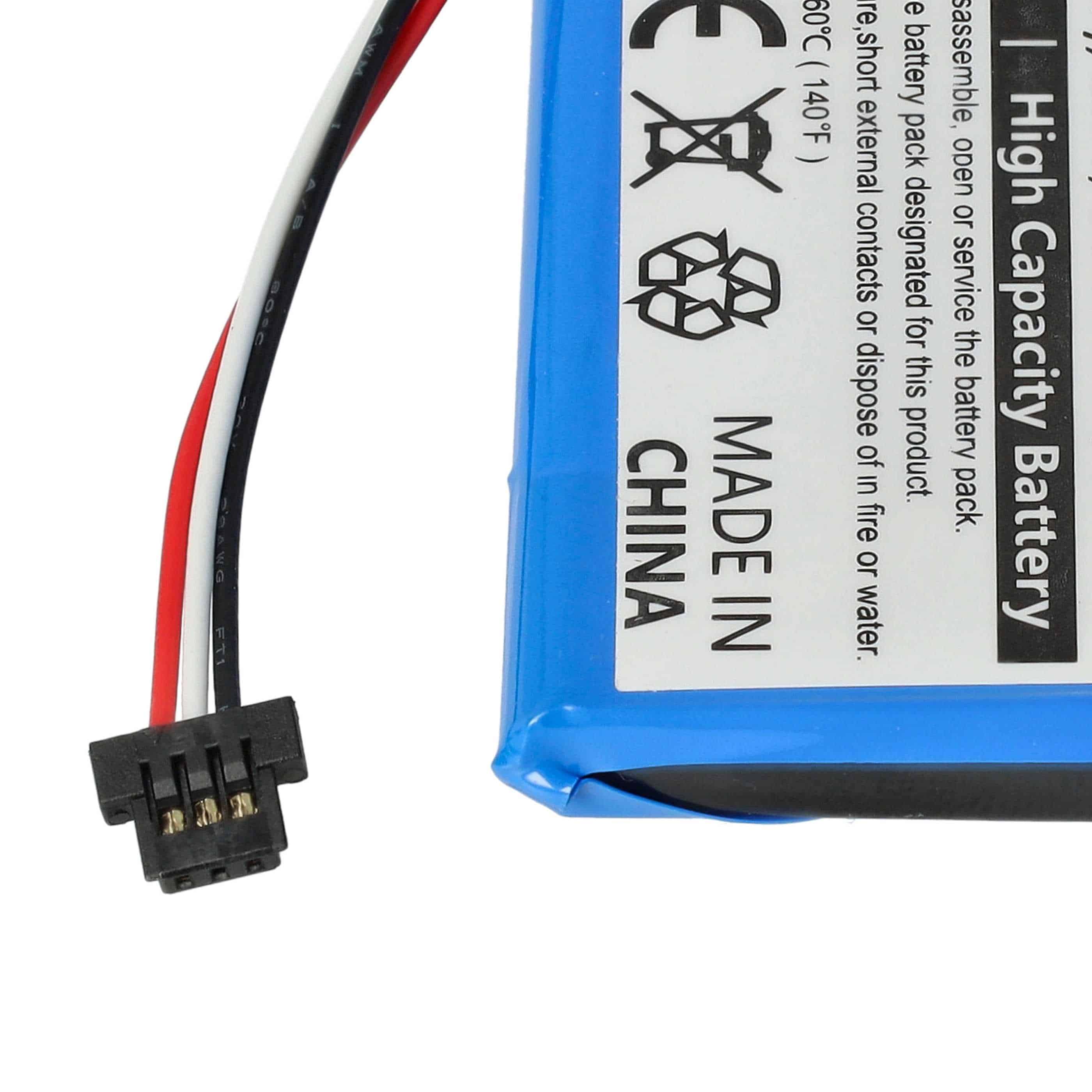 GPS Battery Replacement for TomTom ICP553450, AHA11111009, 1ICP6//34/50 - 1200mAh, 3.7V