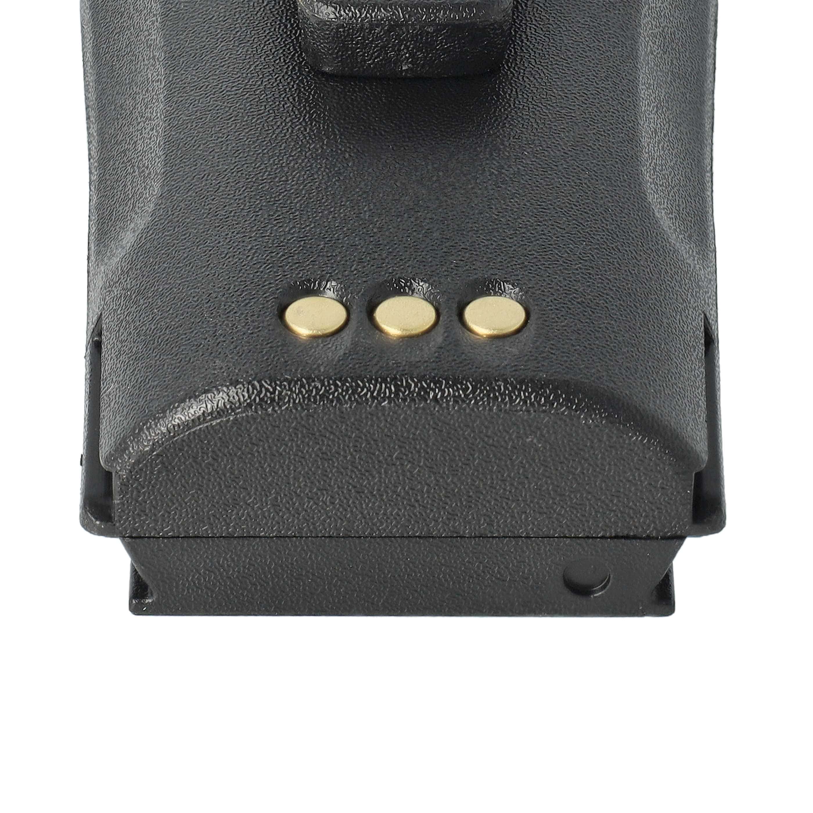 Radio 10x Battery replaces Motorola MNN4254AR, NNTN4496, NNTN4496AR - 2500 mAh 7.2 V NiMH + Belt Clip