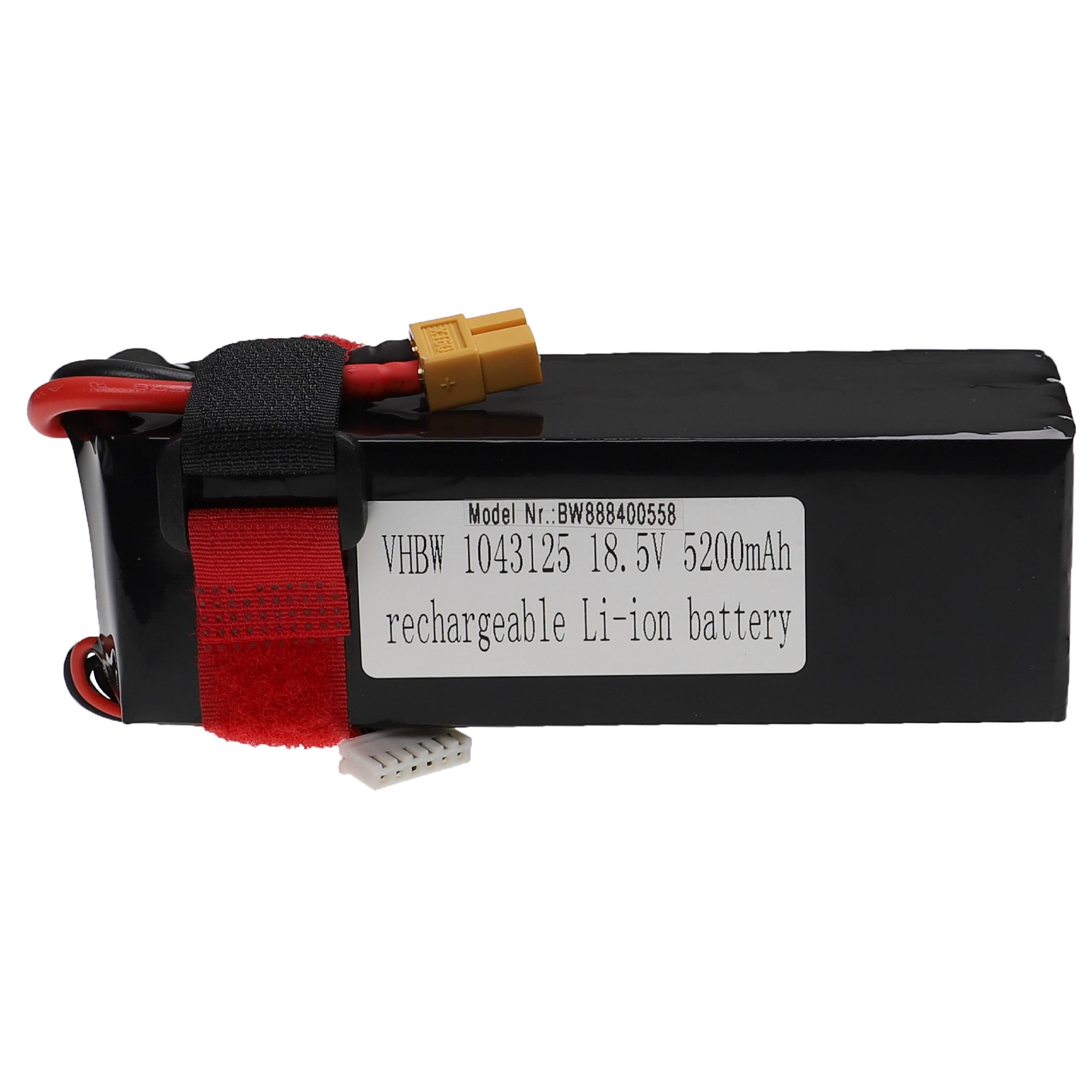 Batterie pour modèle radio-télécommandé - 5200mAh 18,5V Li-polymère, XT60