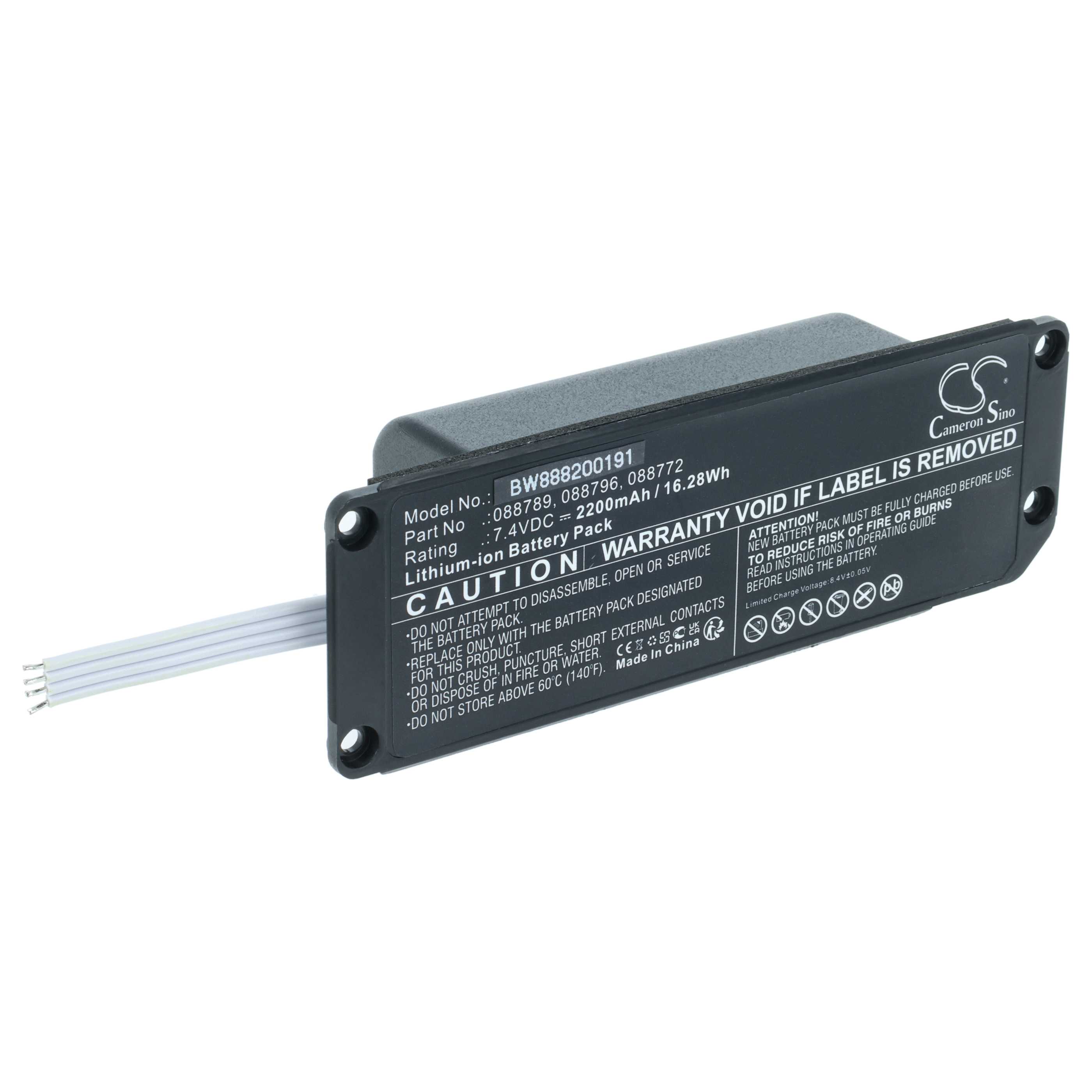 Battery replaces Bose 088796, 088789, 088772, 080841 for Bose Loudspeaker - Li-Ion 2200 mAh