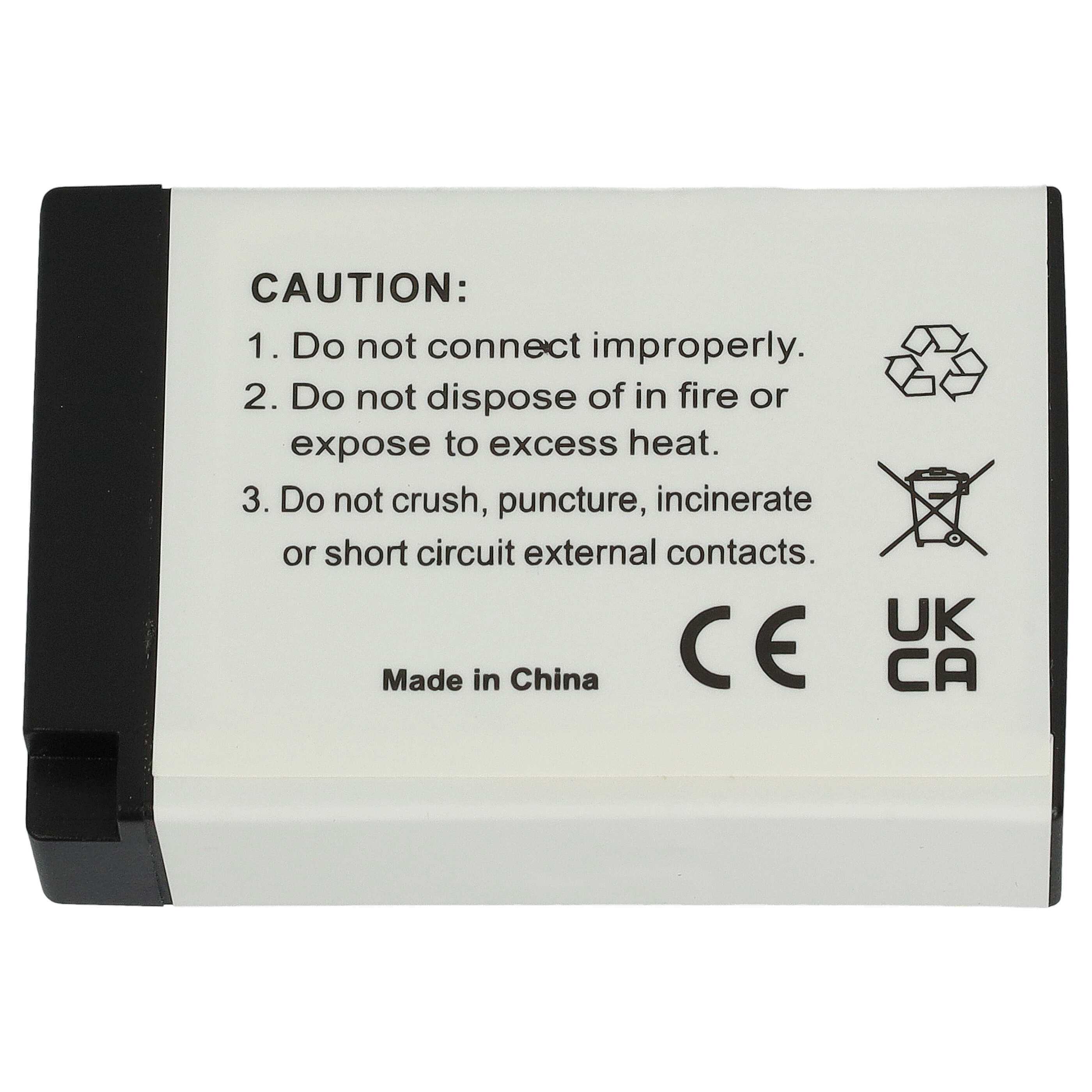 3x Battery replaces Canon LP-E17 - 1000mAh, 7.4V, Li-Ion, with USB C Socket