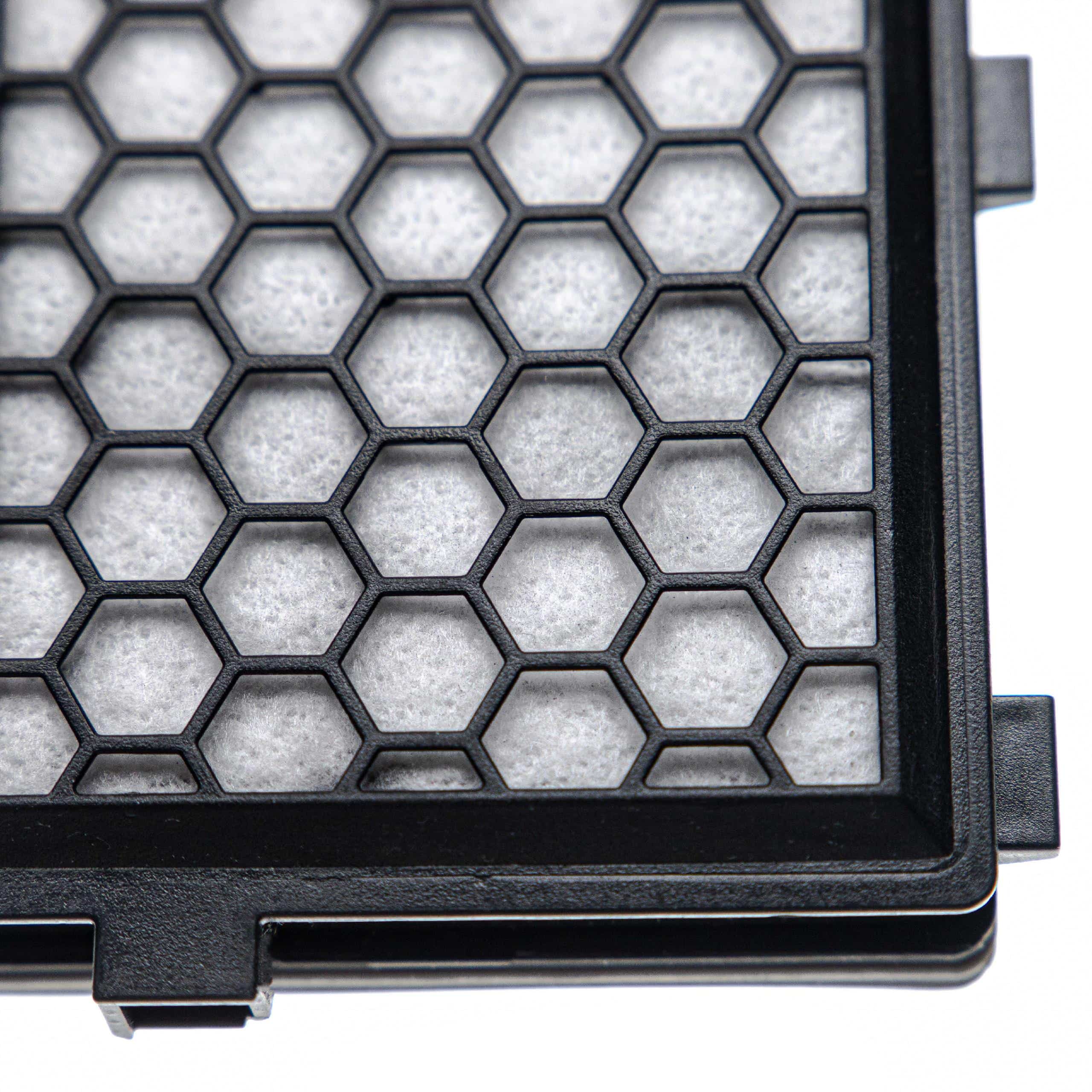 2x Filtro reemplaza Miele 5996880, 5996881 para aspiradora - filtro HEPA de carbón activo negro / blanco