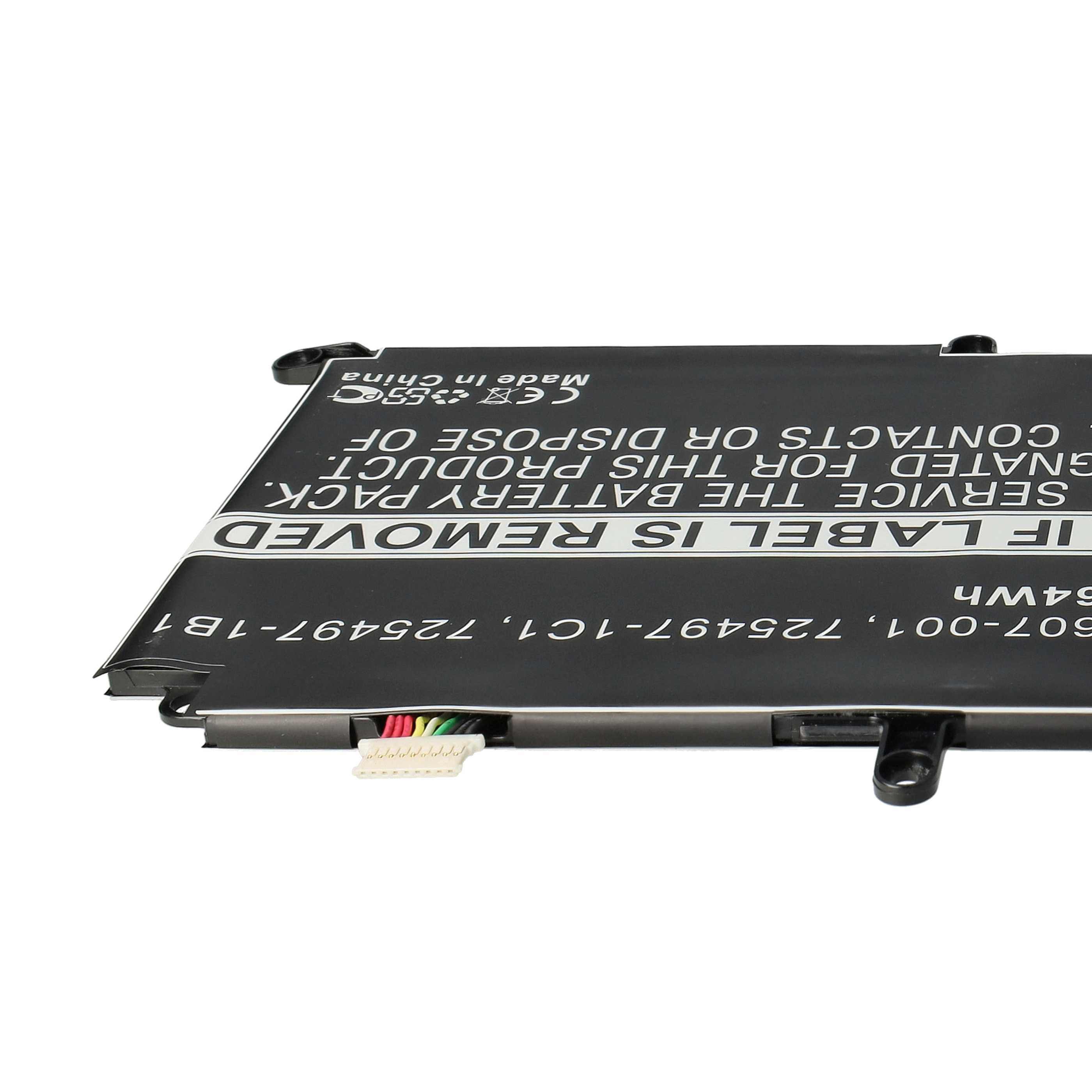 Akumulator do laptopa zamiennik HP 725607-001, 725497-1B1, 725497-1C1 - 2850 mAh 11,1 V LiPo, czarny
