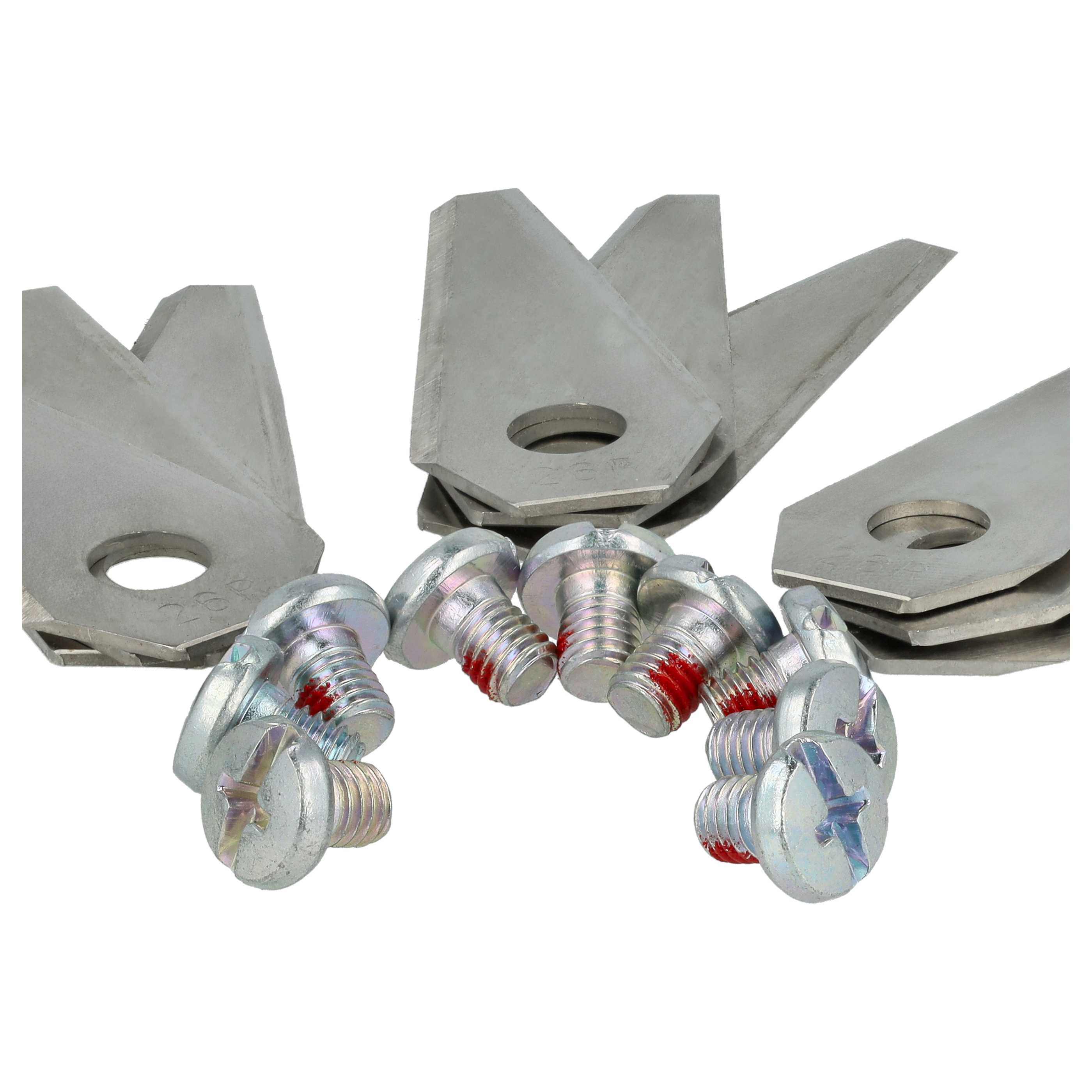27x Lames remplace Bosch F 016 104 255, F 016 800 321 pour tondeuse – Couteaux acier, Silber