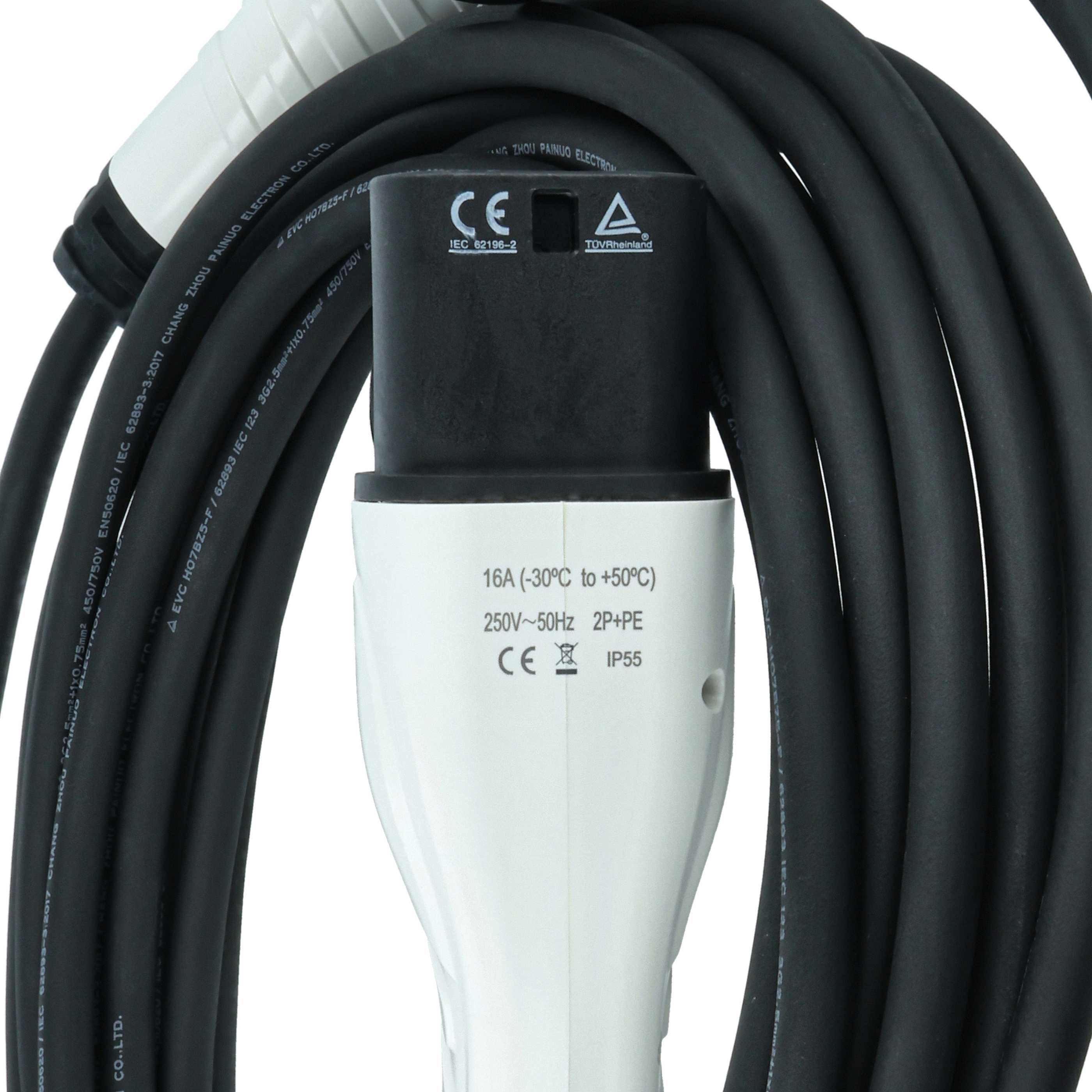 Charging Cable - Type 2 to Type 2 Cable, Single-Phase, 16 A, 3.5 kW, 10 m