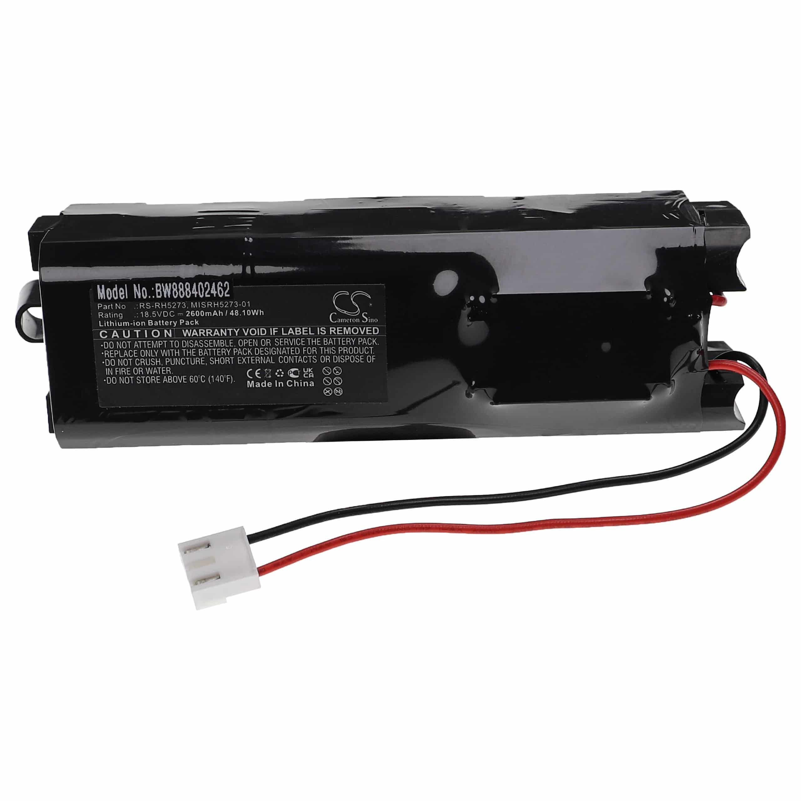 Battery Replacement for Rowenta MISRH5273-01, RS-RH5273 for - 2600mAh, 18.5V, Li-polymer
