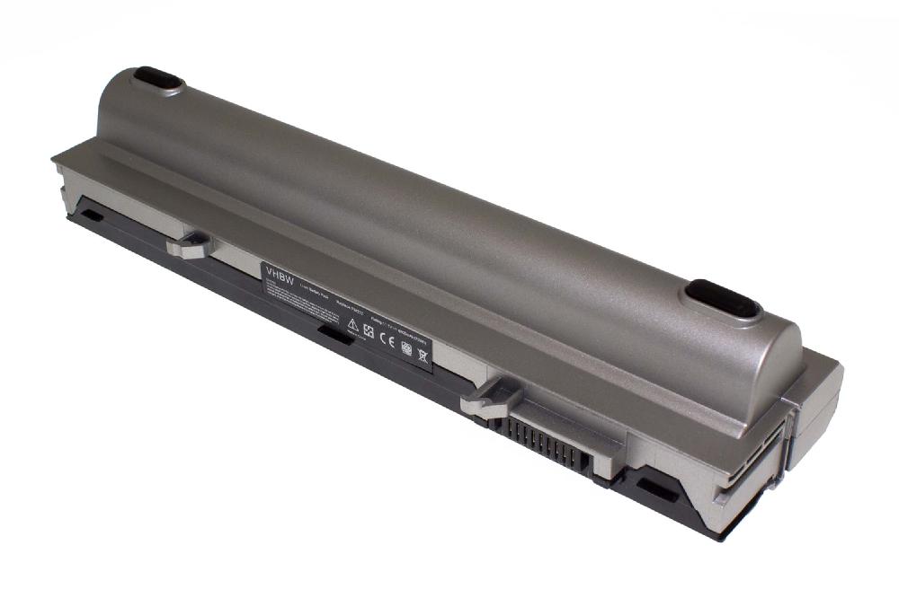 Notebook Battery Replacement for Dell 312-0823, 312-0822, 0FX8X, 312-9955 - 6600mAh 11.1V Li-Ion, silver