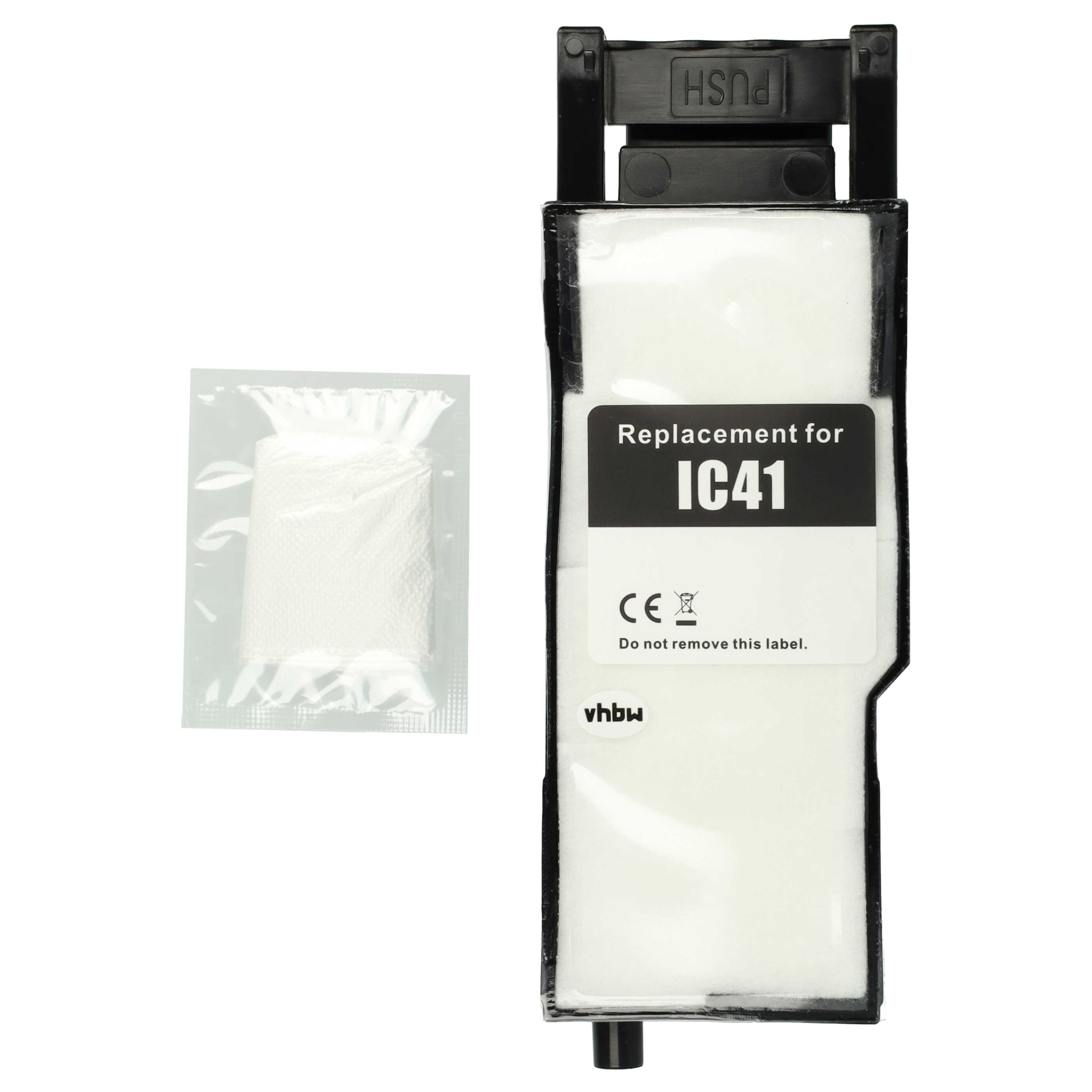 Depósito tinta residual reemplaza Ricoh IC 41, 405783 para impresora de inyección de tinta Lanier - negro