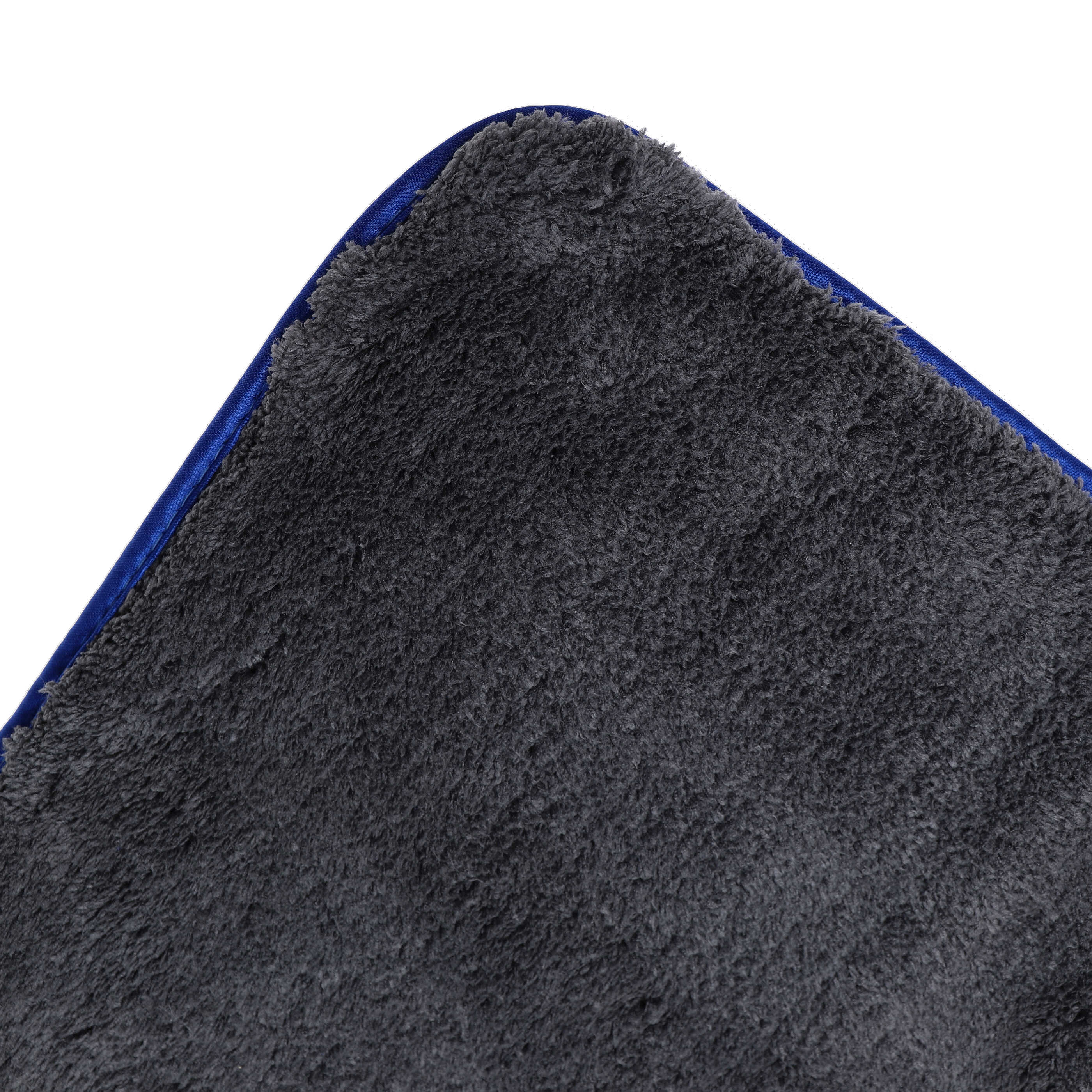 Chiffon en microfibre par lot de 6 pc. pour l'auto et la moto - 40 x 40 cm, réutilisable noir / bleu