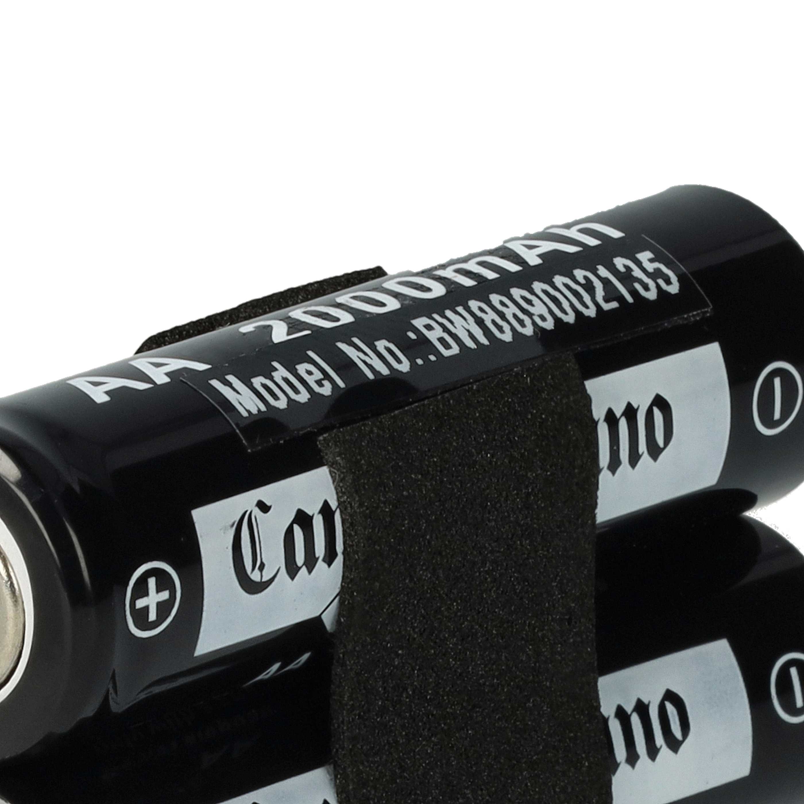 Electric Razor Battery Replacement for Panasonic WER154L2504, WER160L2504, WER1511L2508 - 2000 mAh 1.2 V NiMH