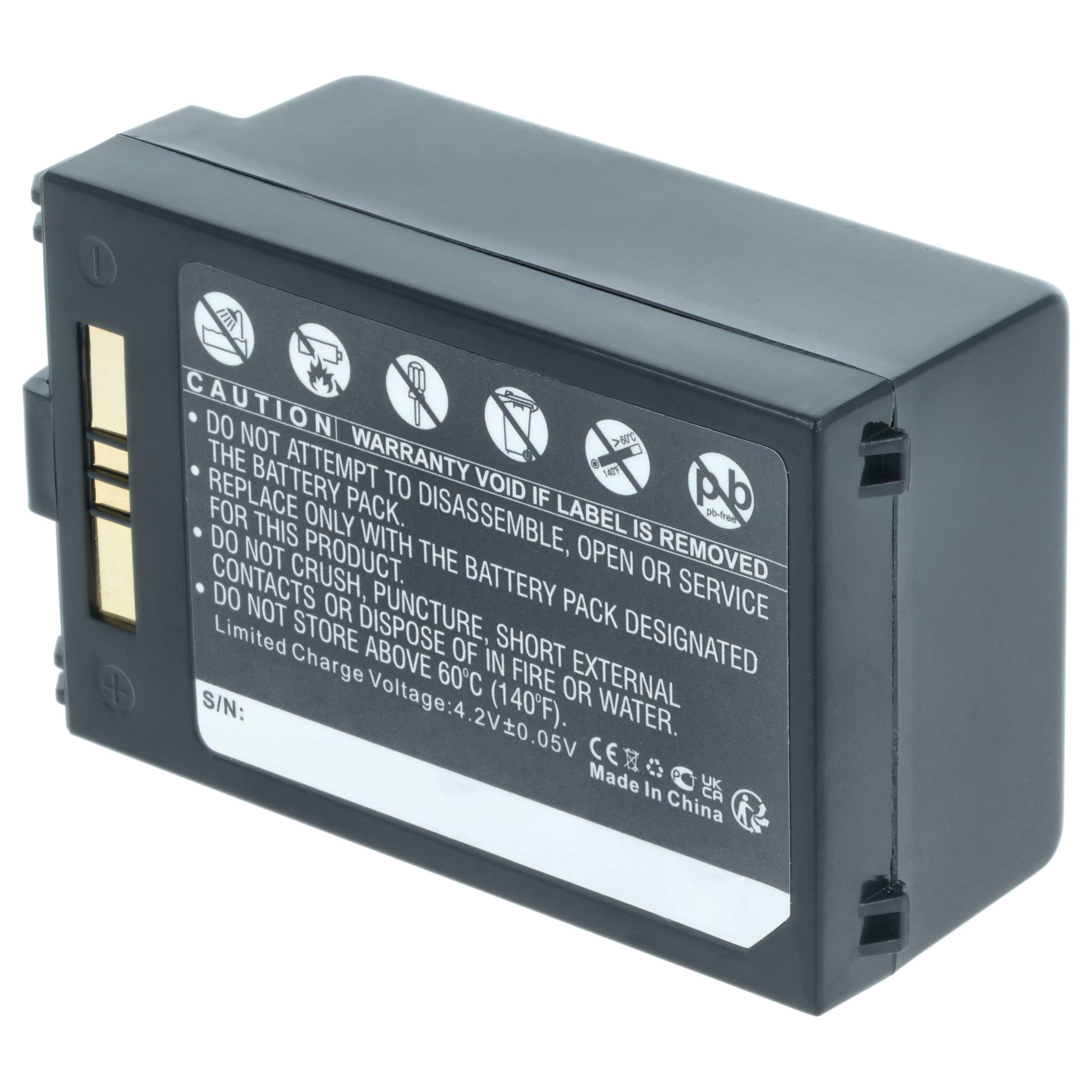 5x Battery replaces Symbol 82-71363-02, 82-71364-01 for Symbol Barcode Scanner POS - 3800 mAh 3.7 V