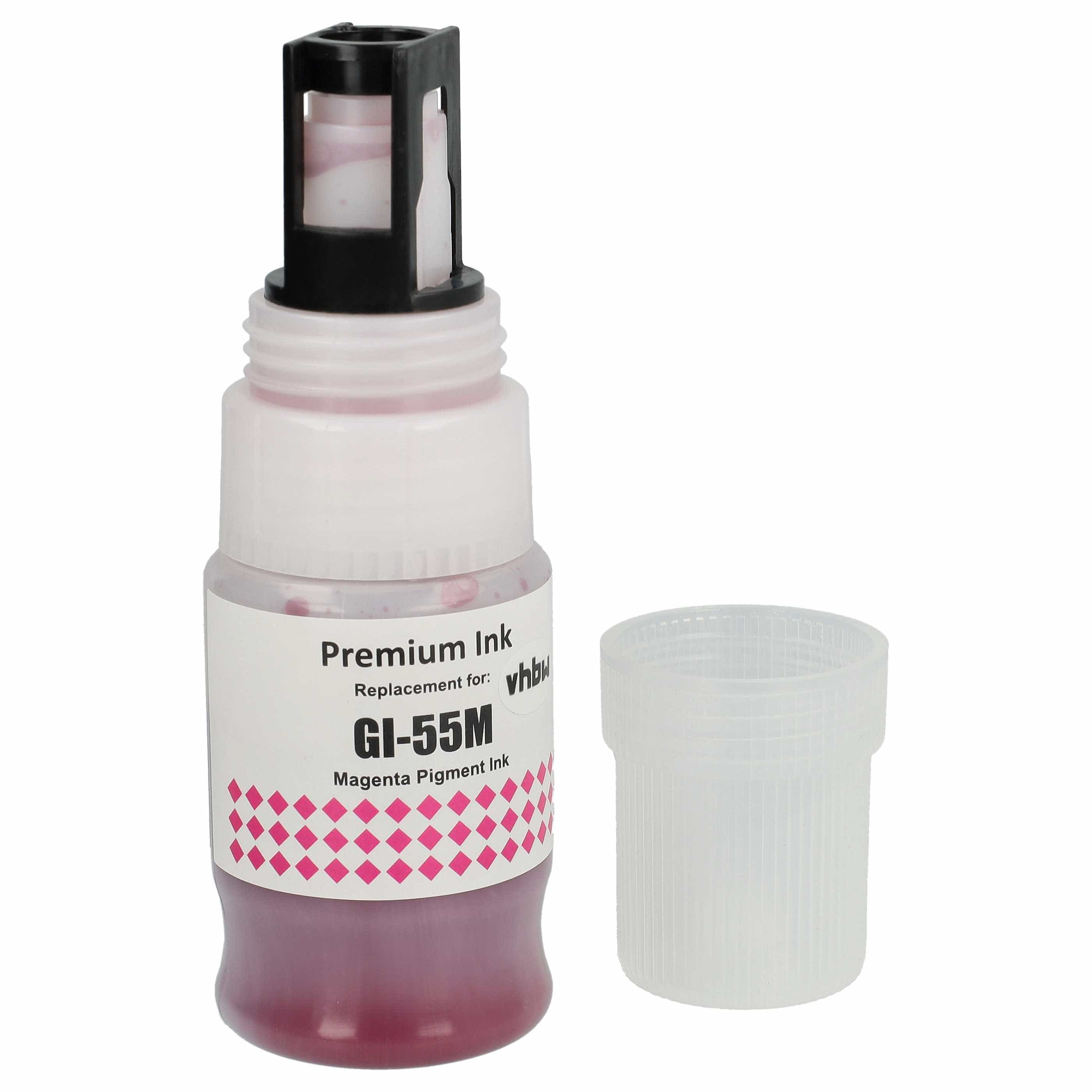 Nachfülltinte Magenta als Ersatz für Canon GI-55M, 6290C001 für Canon Drucker - Pigmentiert, 40ml