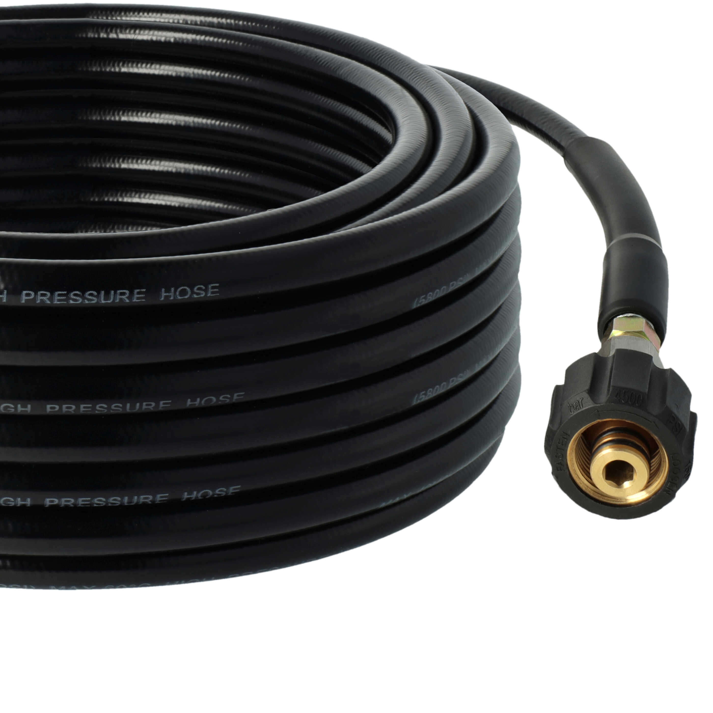 vhbw 20 m Extension Hose High-Pressure Cleaner with M22 x 1.5 Threaded Connection Black