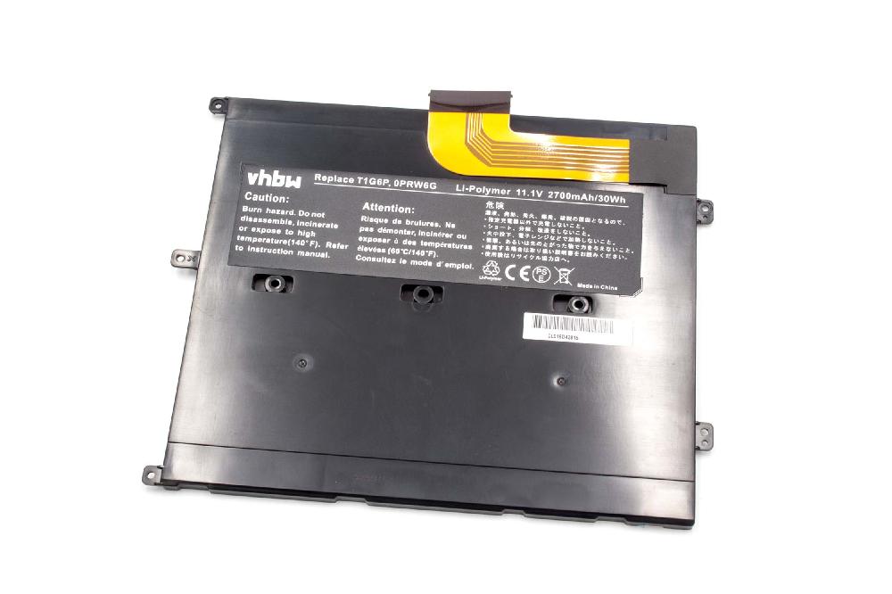 Notebook-Akku als Ersatz für Dell 0NTG4J, 0449TX, CN-0449TX, 312-8479, 0PRW6G - 2700mAh 11,1V Li-Polymer