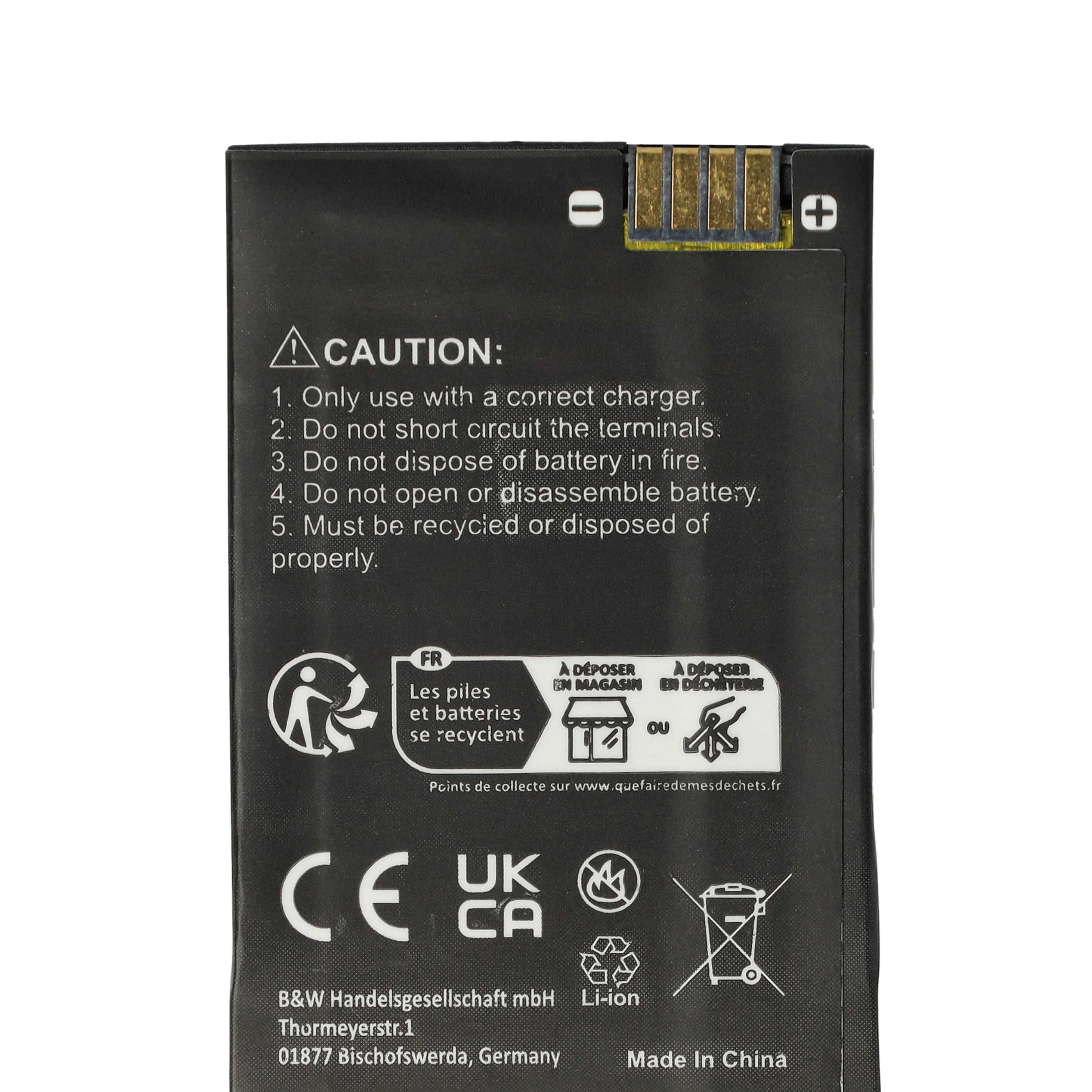 Radio 5x Battery replaces Motorola BT90, HKNN4013A, HKLN4440B, BT110, BT60, HKNN4013B - 1800 mAh 3.7 V Li-Ion