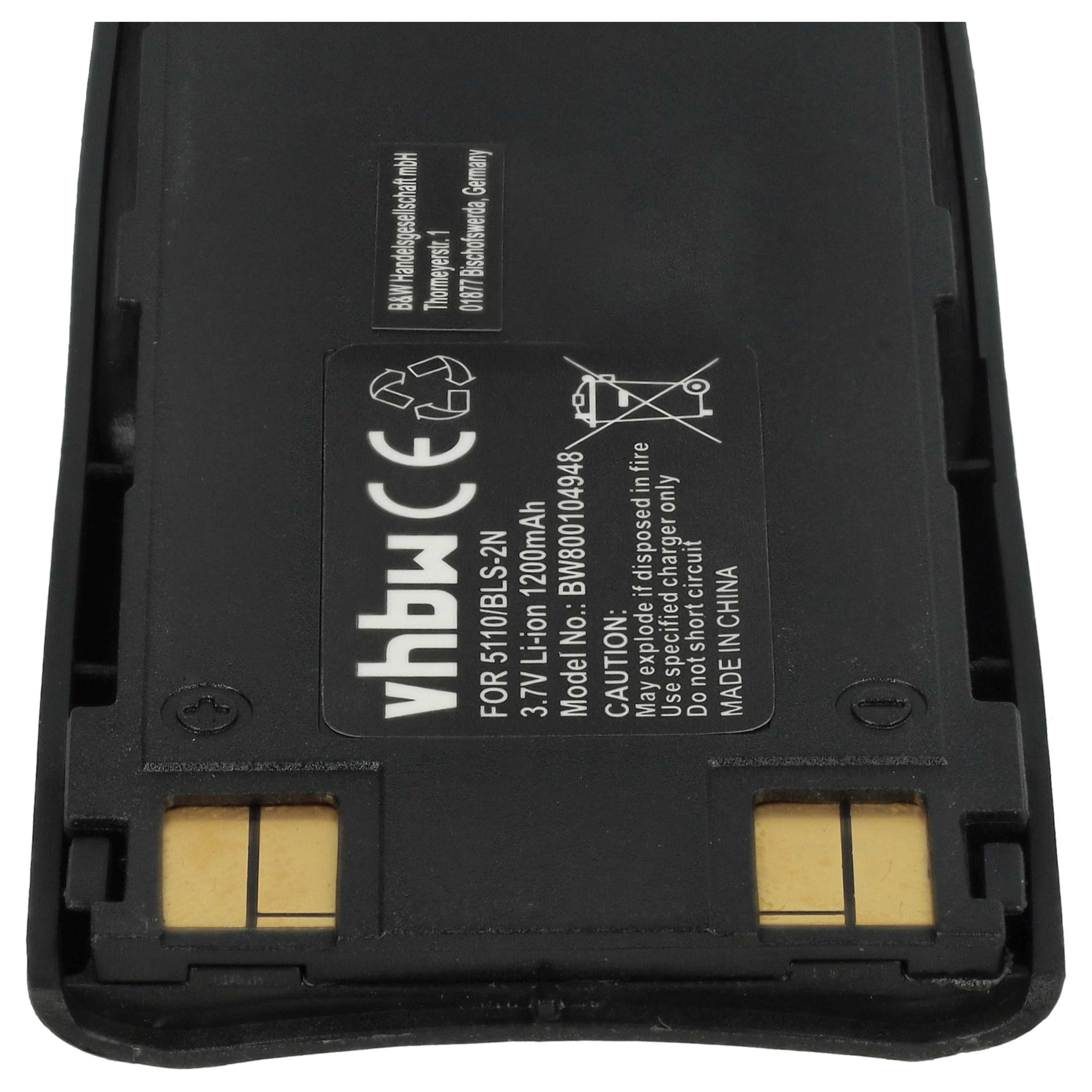 Akumulator do telefonu smartfona zamiennik Nokia BLS-4, BMS-2S, BLS-2, BLS-2N, BPS-2 - 1150 mAh 3,7 V Li-Ion