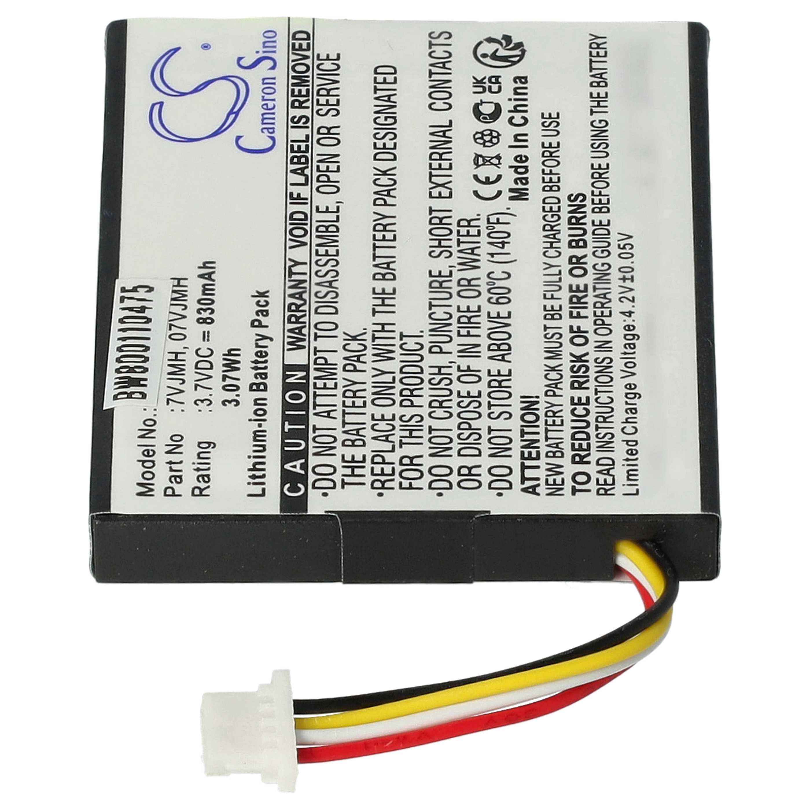 Batería reemplaza Dell 70K80, 07VJMH, T40JJ, 7VJMH, 070K80 para unidad RAID Dell - 830 mAh, 3,7 V