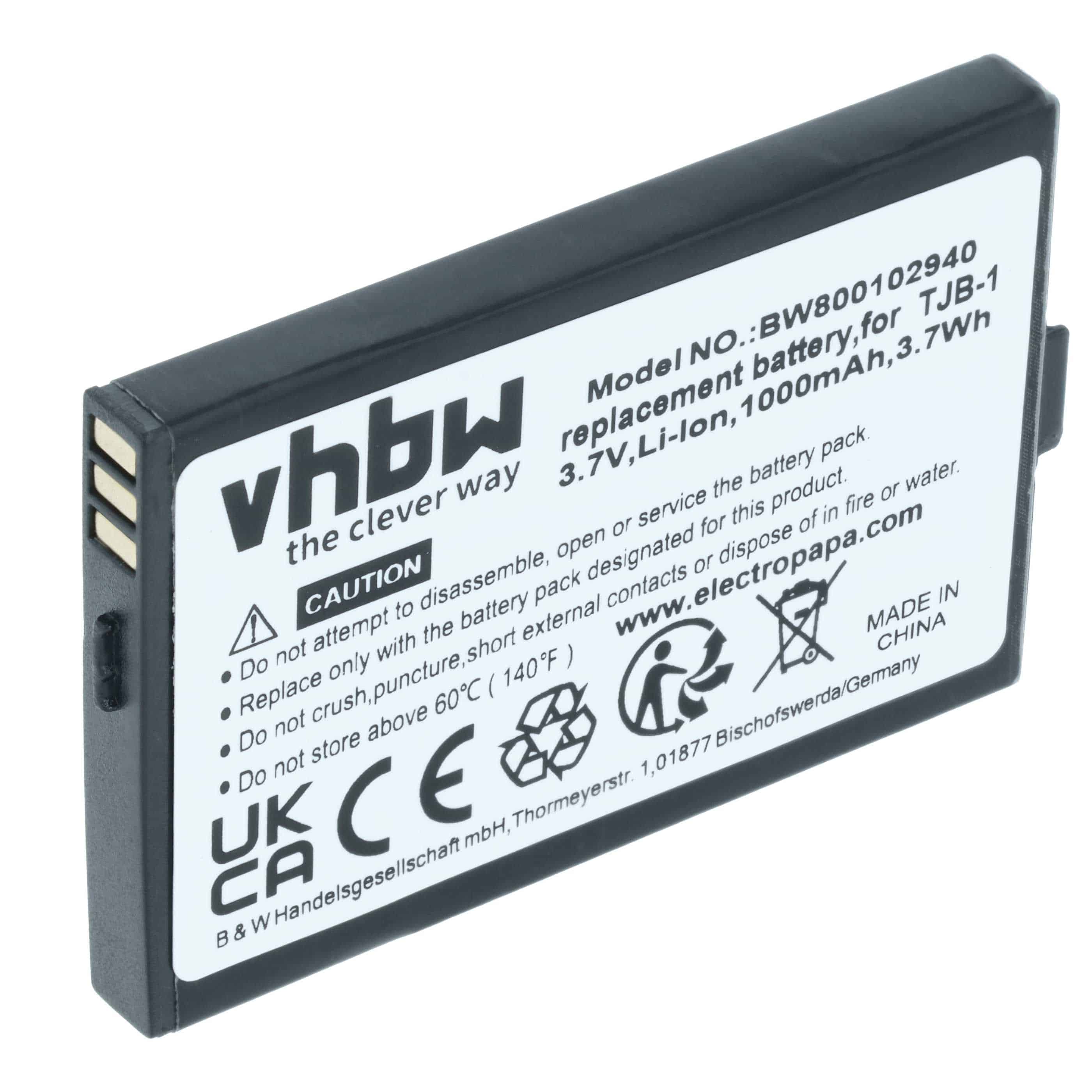 Akumulator do telefonu smartfona zamiennik Swissvoice TJB-1 - 1000 mAh 3,7 V Li-Ion