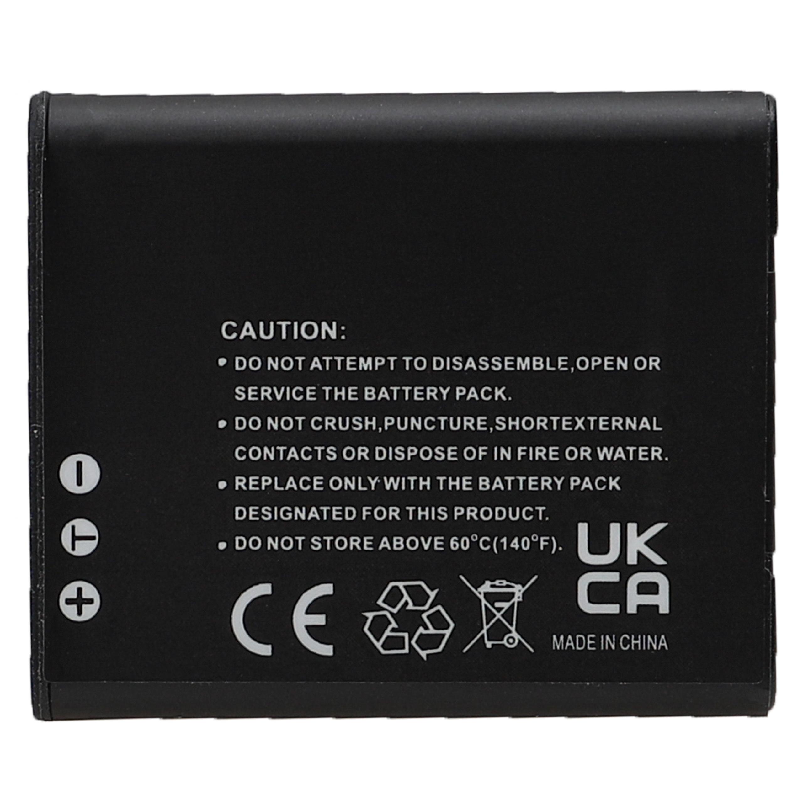 Batteria sostituisce Casio NP-150, NP-10 per fotocamera Pentax - 770mAh 3,7V Li-Ion