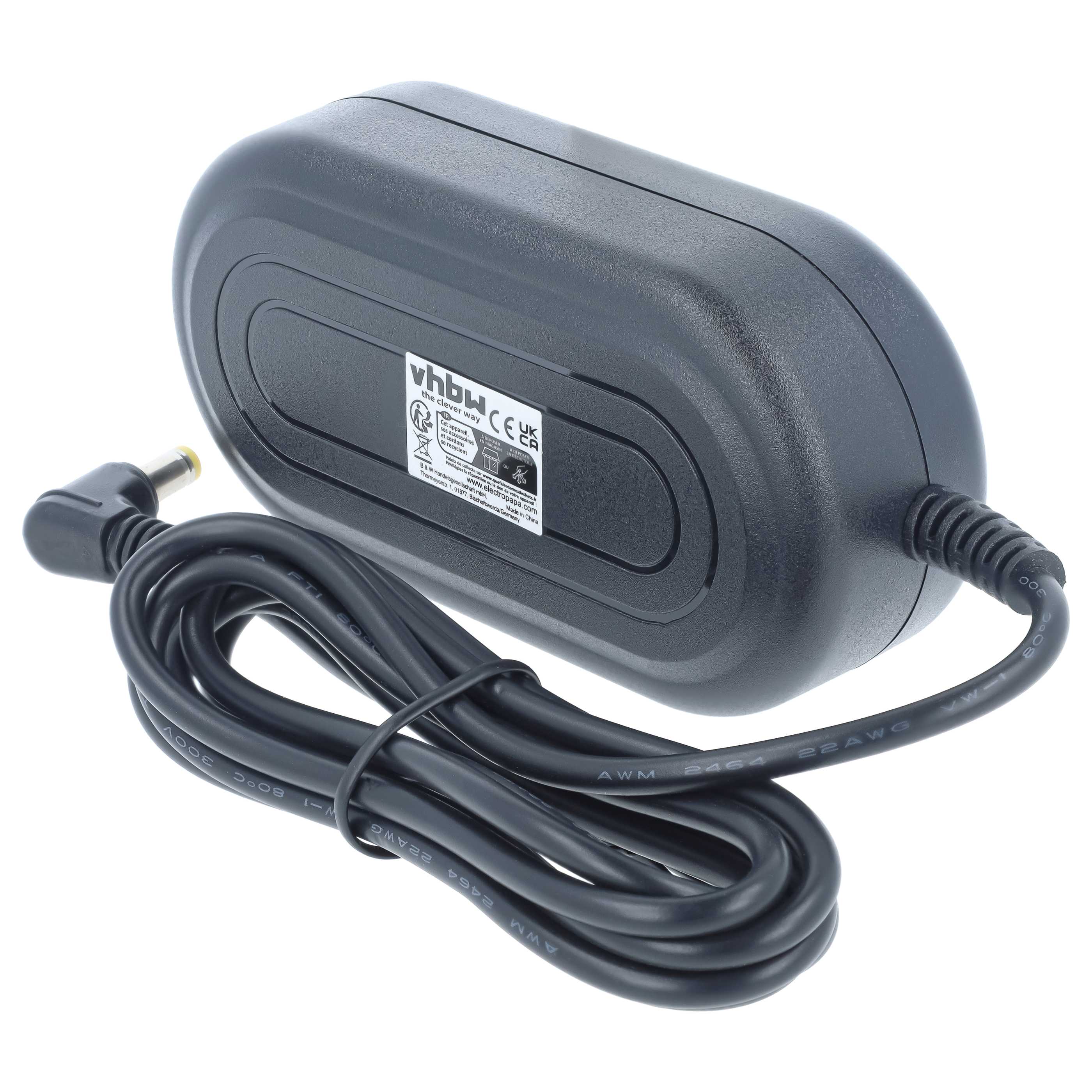 Power Supply replaces DMW-Ac7 for Camera - 2 m, 8.4 V 1.0 A