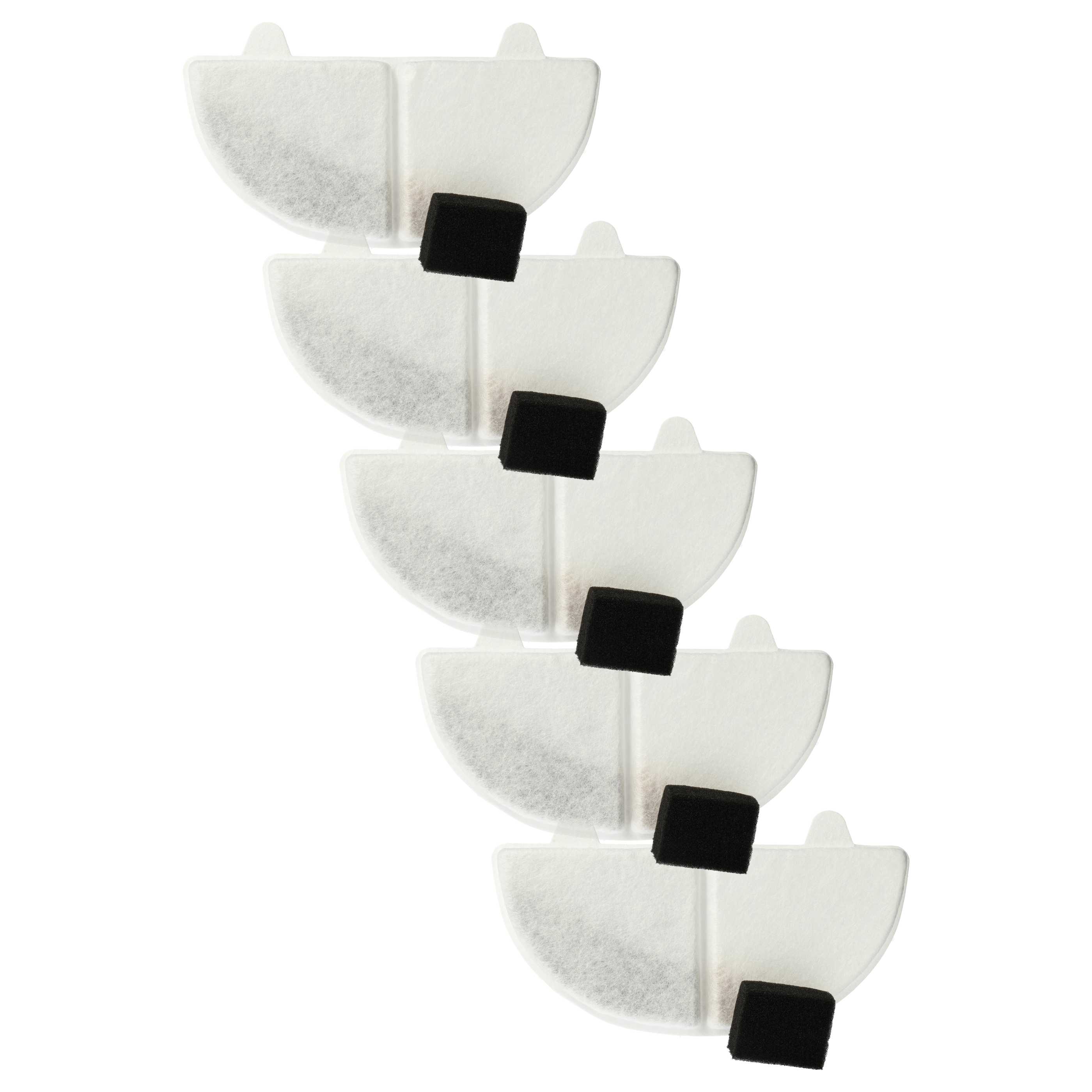 5x Filtro para bebederos HomeRunPet CF2, WF20 - Filtro de agua + filtro de bomba
