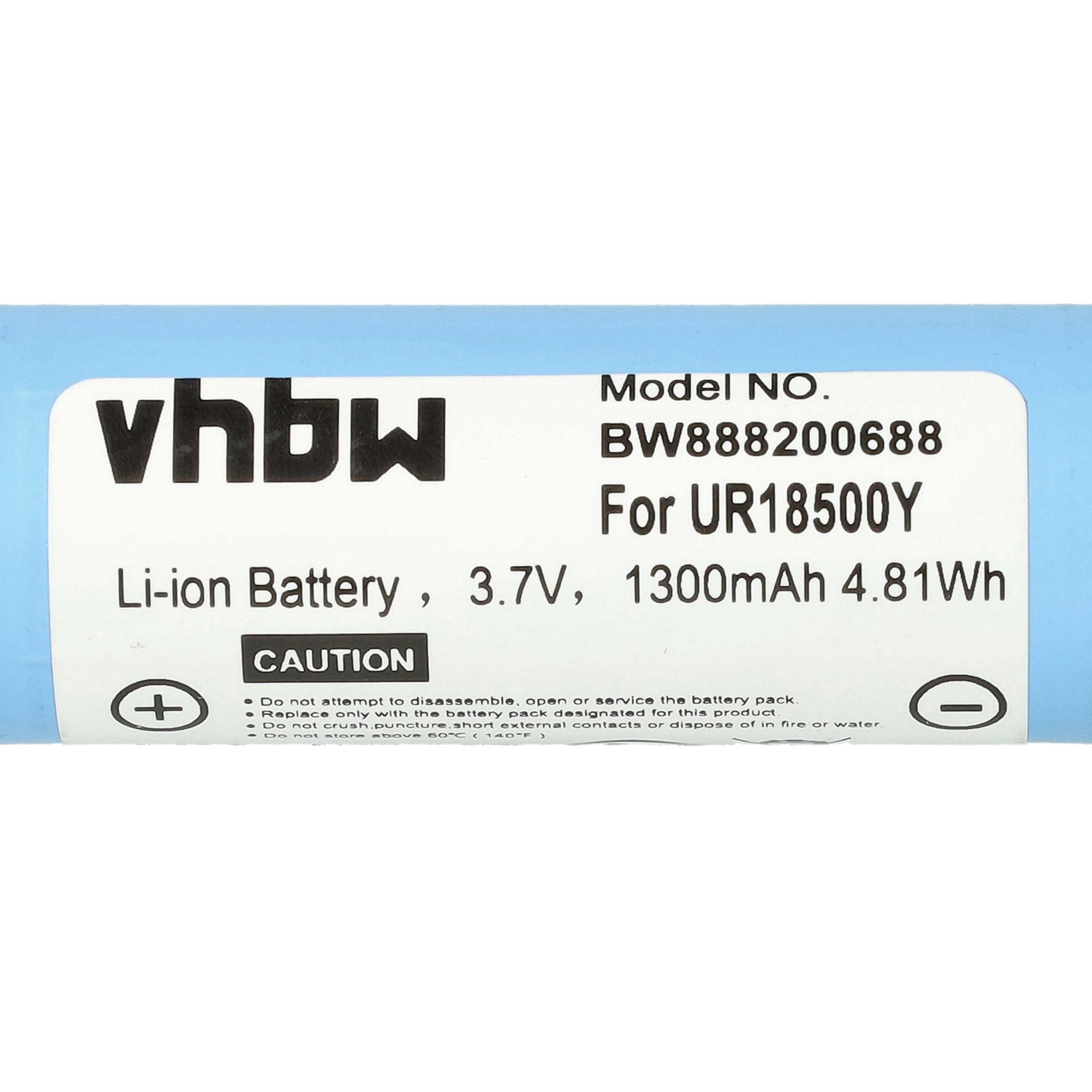 2x Batería reemplaza Braun 81377206, 67030925 para afeitadora Braun - 1300 mAh 3,7 V Li-Ion